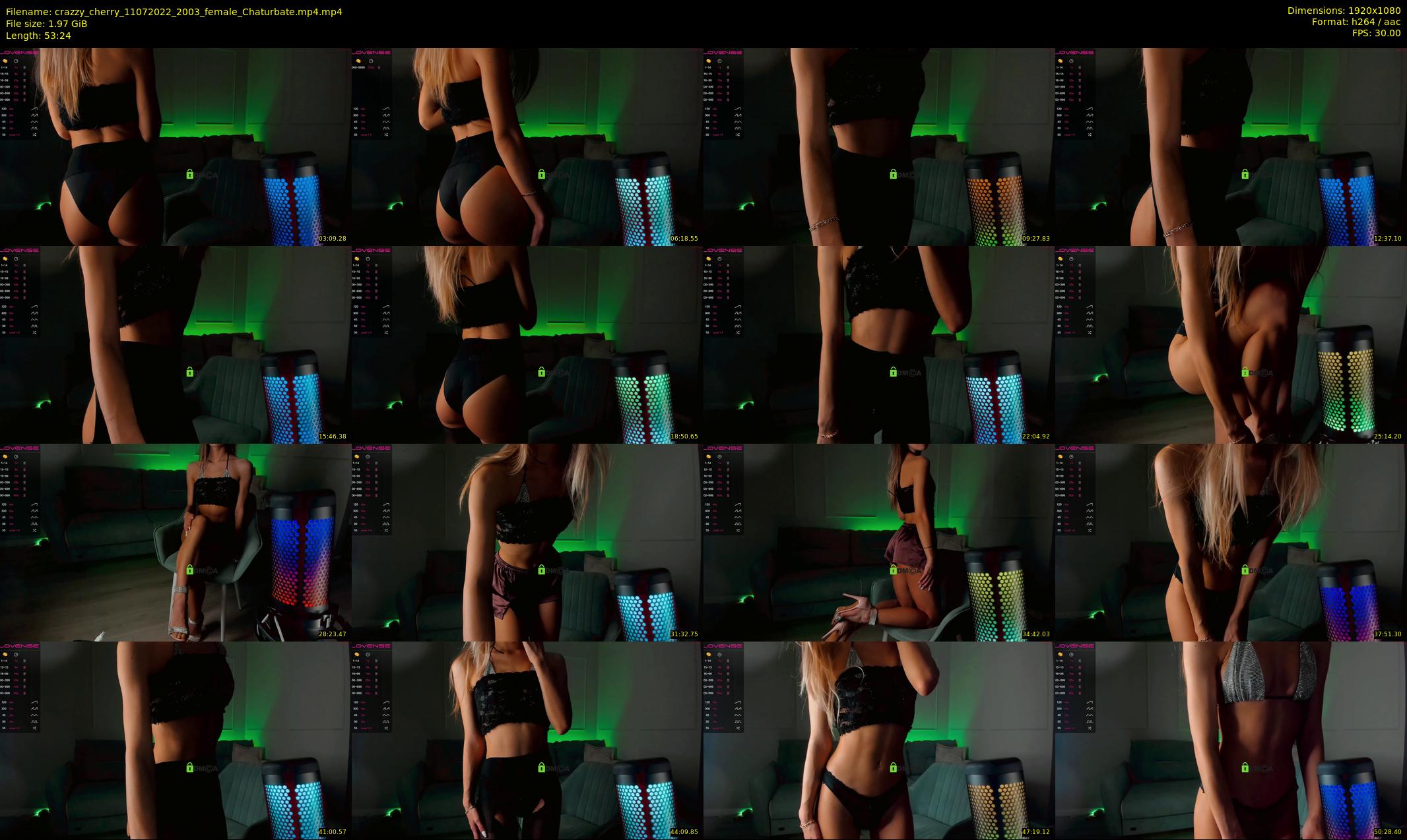 crazzy_cherry — 54 minute Chaturbate female cam show recording, 1080p, Jul 11, 2022