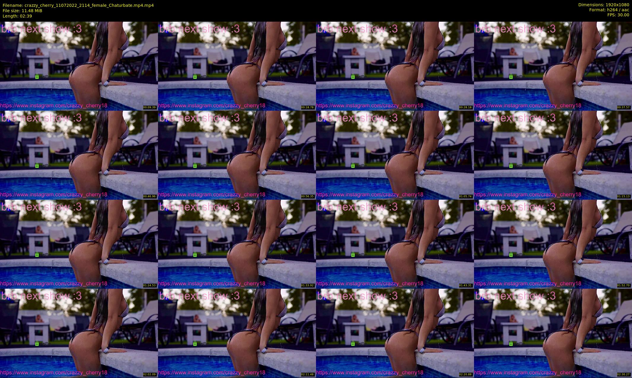 crazzy_cherry — 3 minute Chaturbate female cam show recording, 1080p, Jul 11, 2022