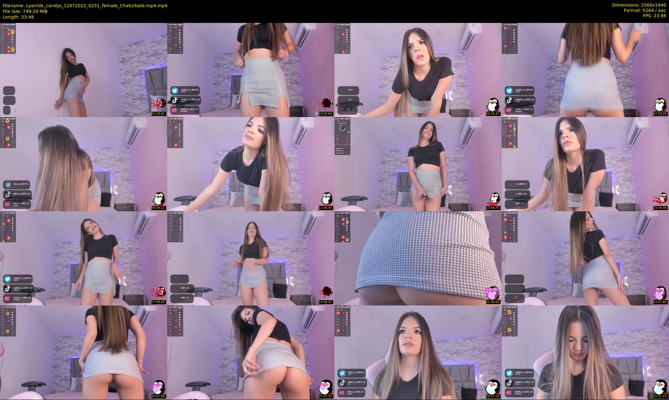 cyanide_candys — 34 minute Chaturbate female cam show recording, 1080p, Jul 12, 2022