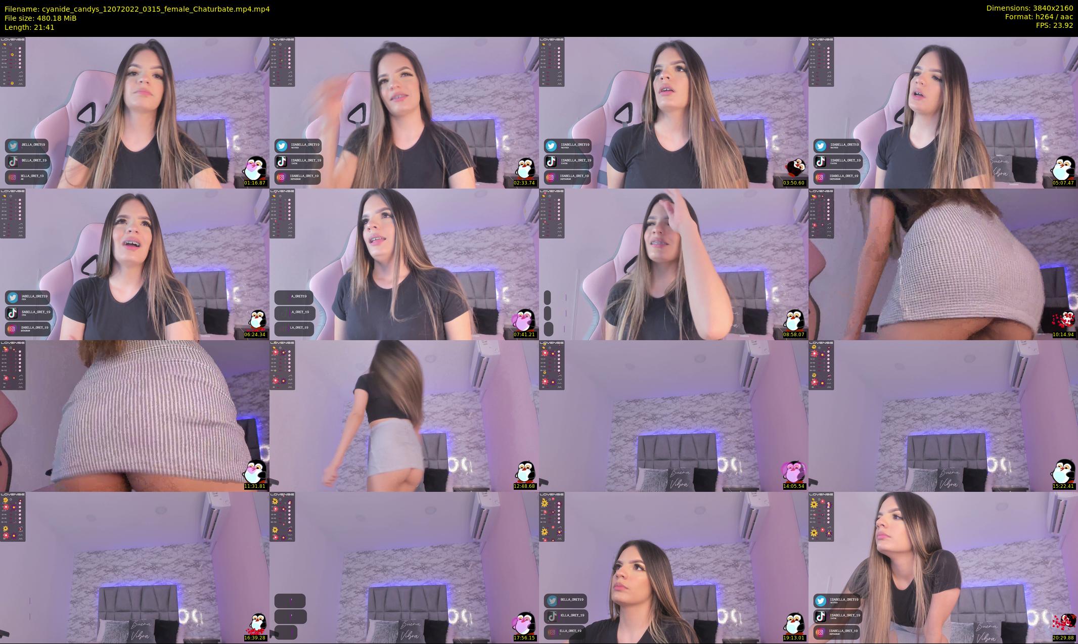 cyanide_candys — 22 minute Chaturbate female cam show recording, 4K, Jul 12, 2022
