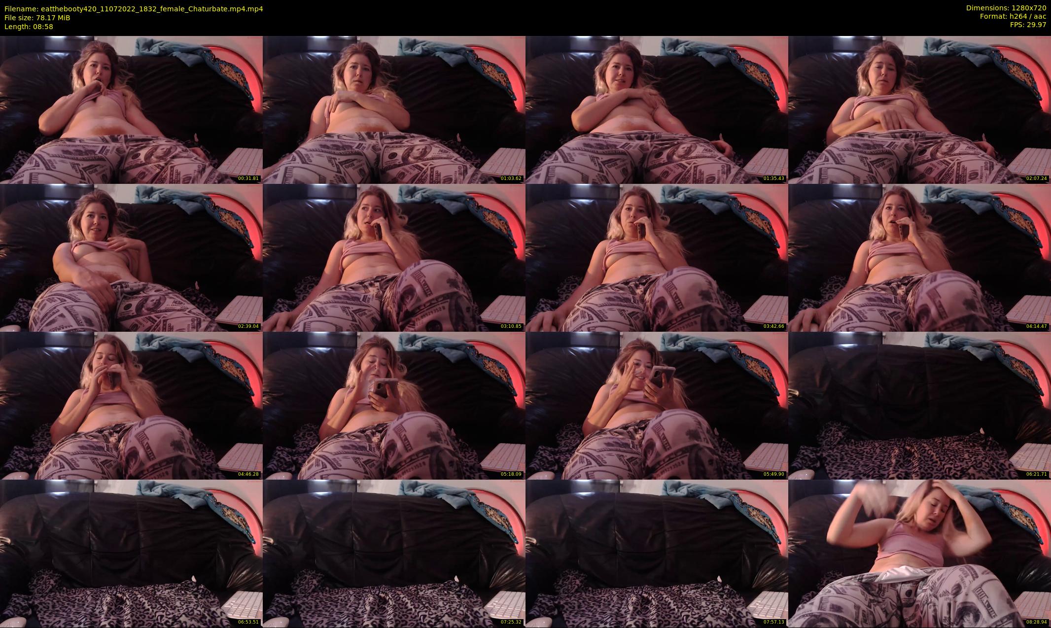 eatthebooty420 — 9 minute Chaturbate female cam show recording, 720p, Jul 11, 2022