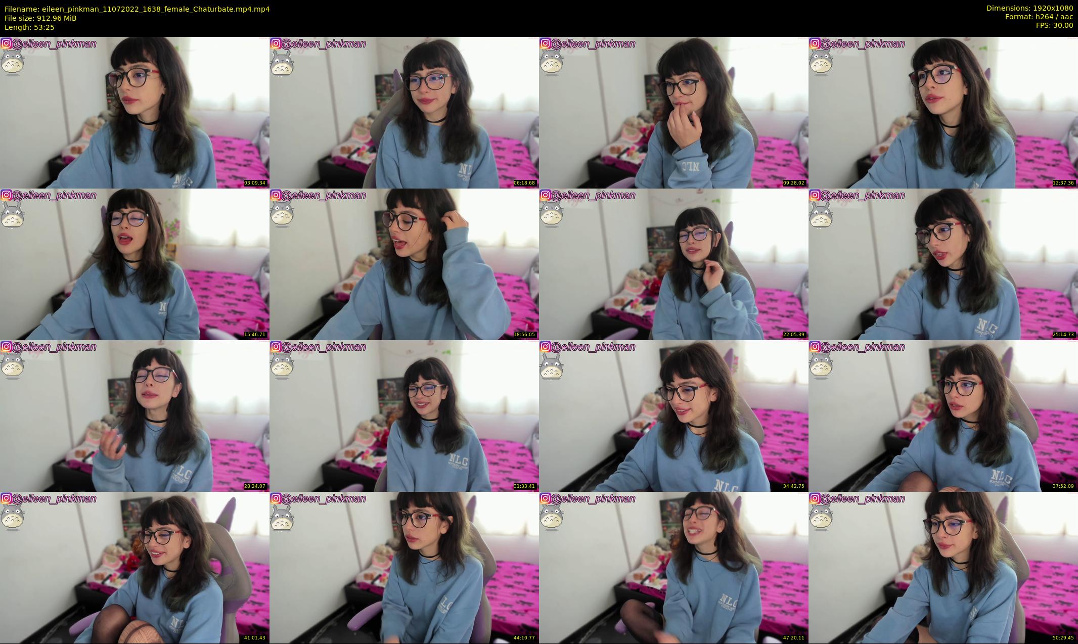 eileen_pinkman — 54 minute Chaturbate female cam show recording, 1080p, Jul 11, 2022
