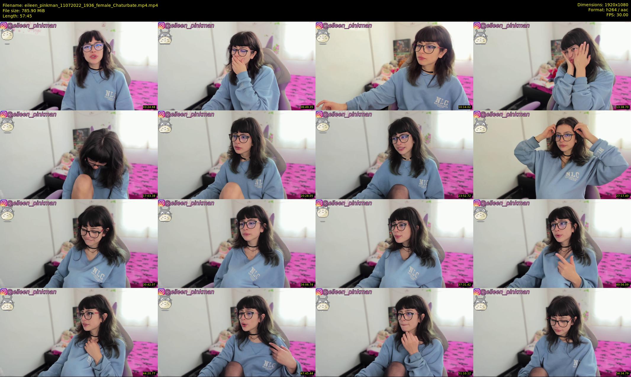 eileen_pinkman — 58 minute Chaturbate female cam show recording, 1080p, Jul 11, 2022