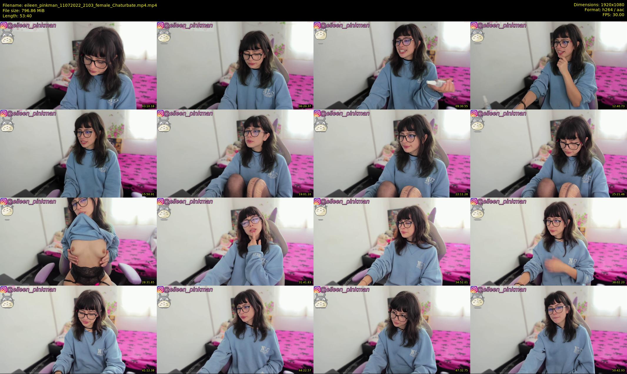 eileen_pinkman — 54 minute Chaturbate female cam show recording, 1080p, Jul 11, 2022
