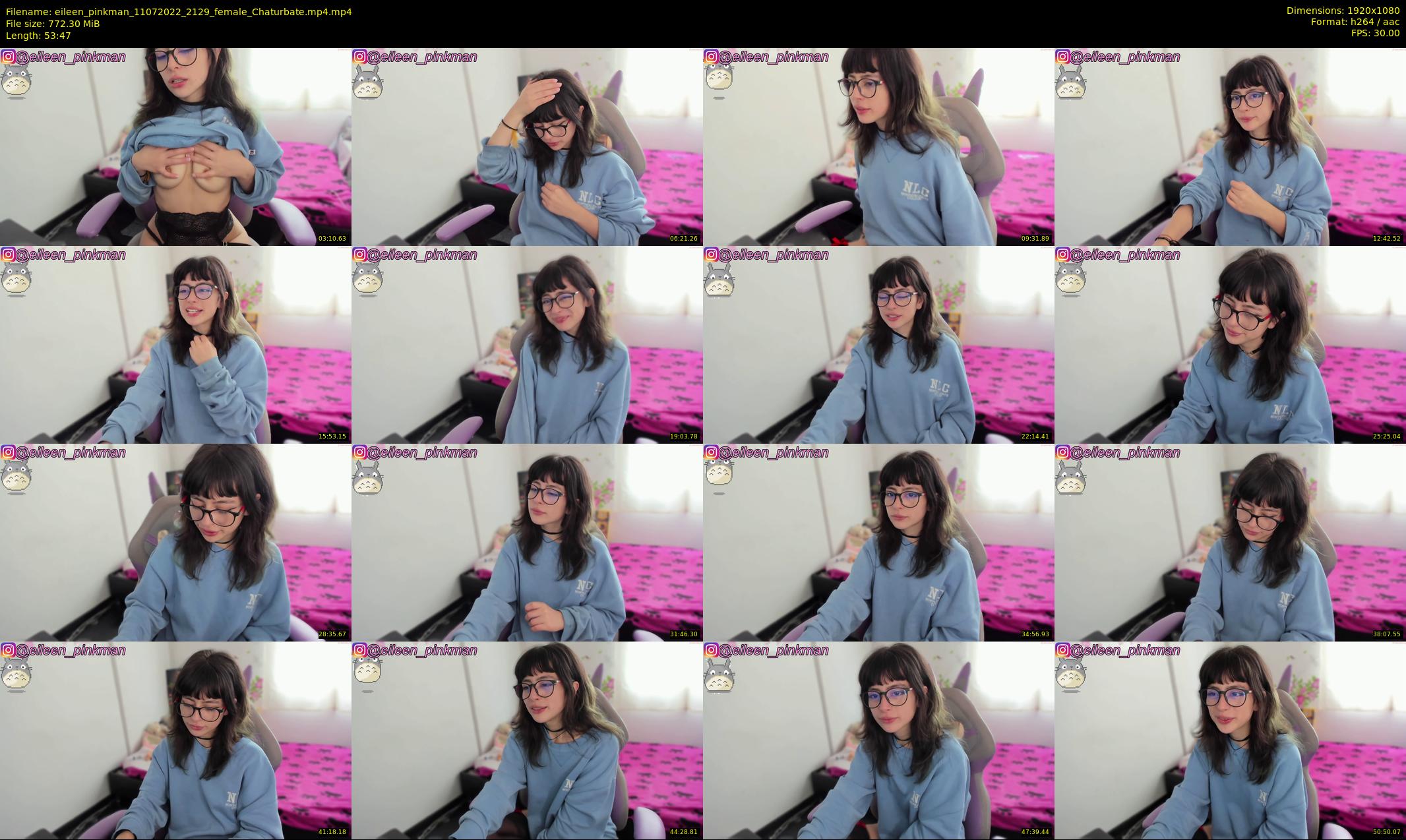 eileen_pinkman — 54 minute Chaturbate female cam show recording, 1080p, Jul 11, 2022
