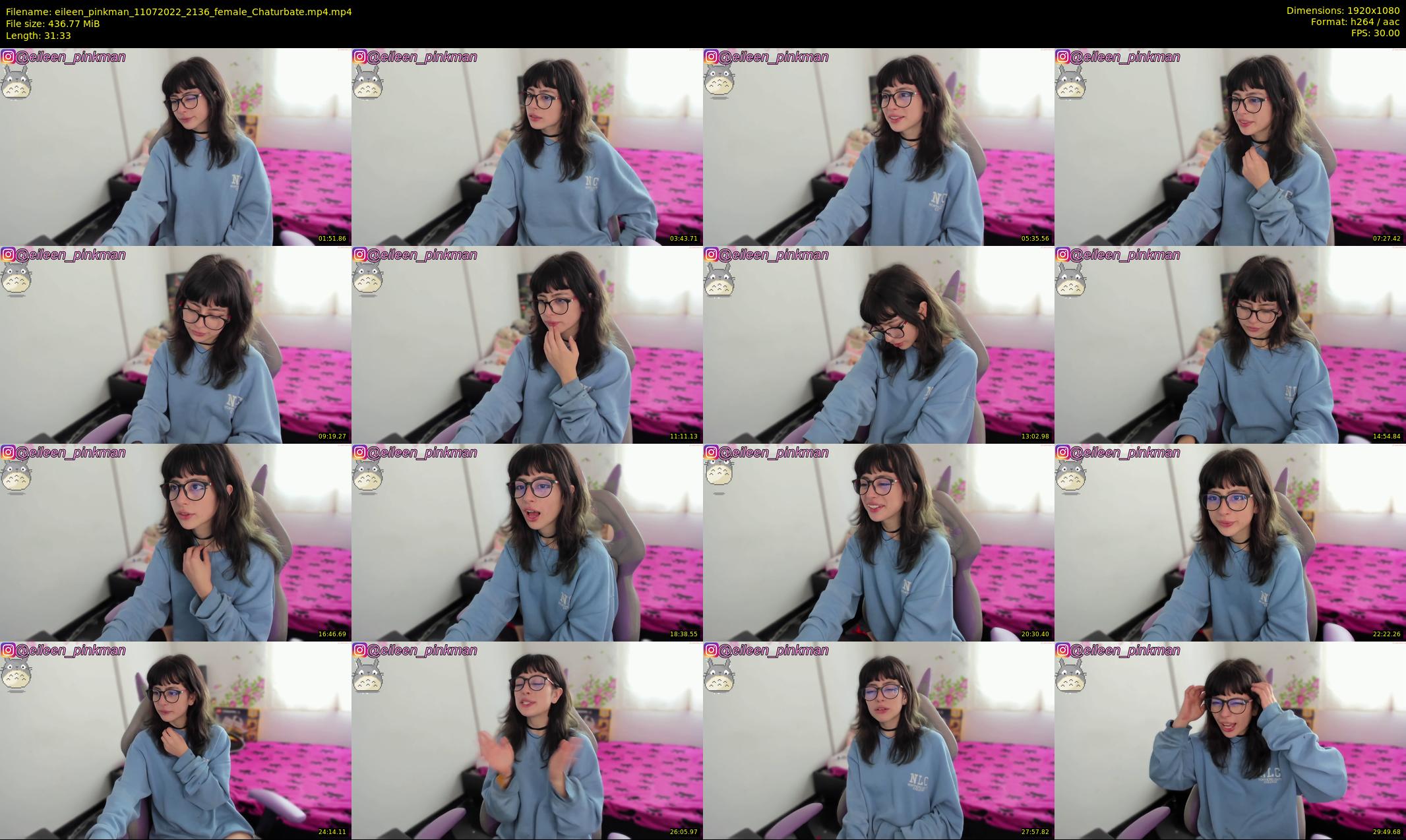 eileen_pinkman — 32 minute Chaturbate female cam show recording, 1080p, Jul 11, 2022