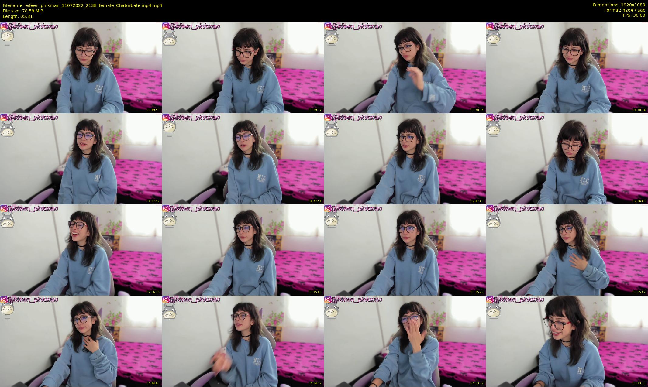 eileen_pinkman — 6 minute Chaturbate female cam show recording, 1080p, Jul 11, 2022