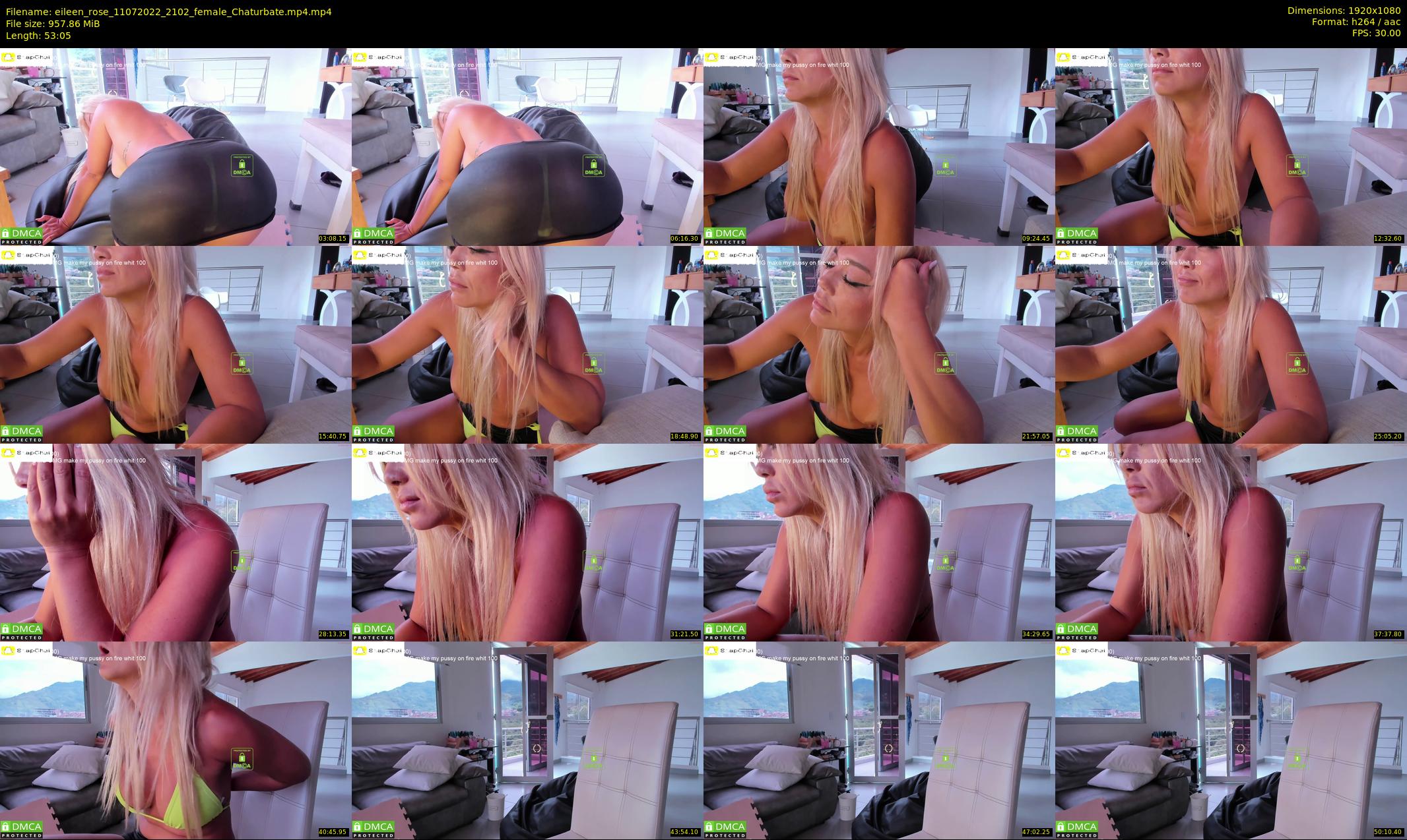 eileen_rose — 54 minute Chaturbate female cam show recording, 1080p, Jul 11, 2022