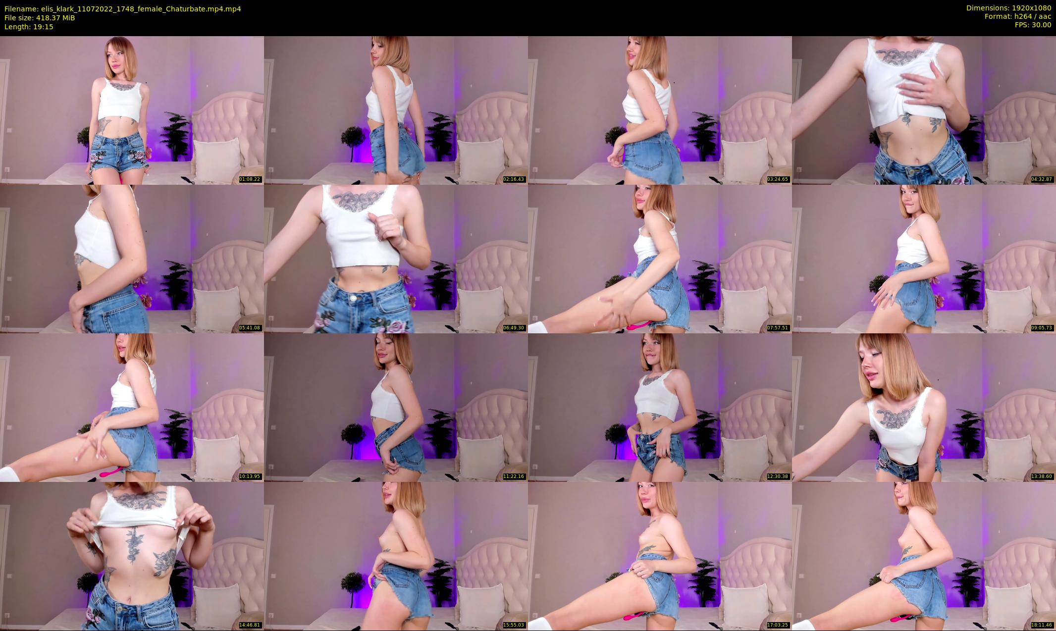elis_klark — 20 minute Chaturbate female cam show recording, 1080p, Jul 11, 2022