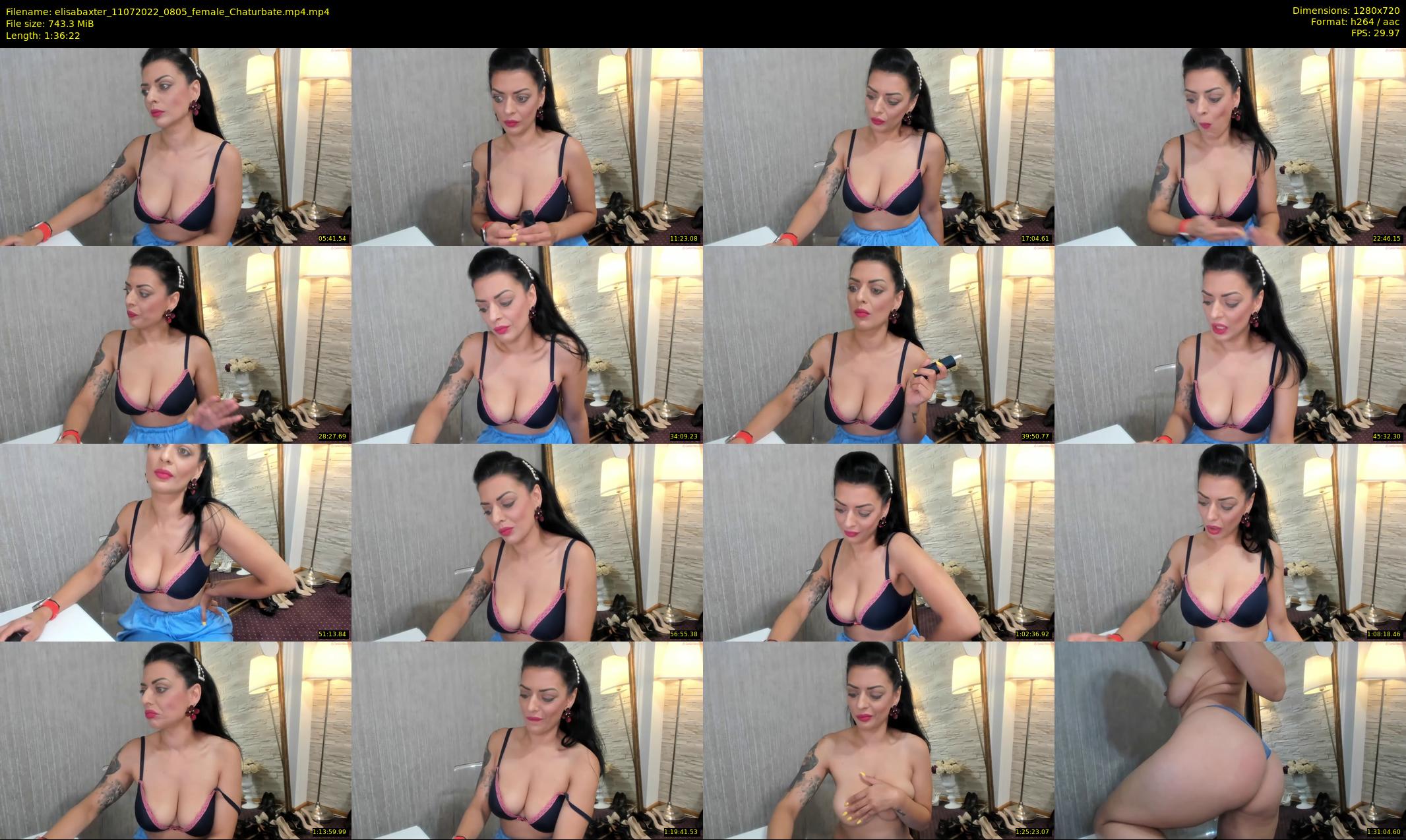 elisabaxter — 97 minute Chaturbate female cam show recording, 720p, Jul 11, 2022