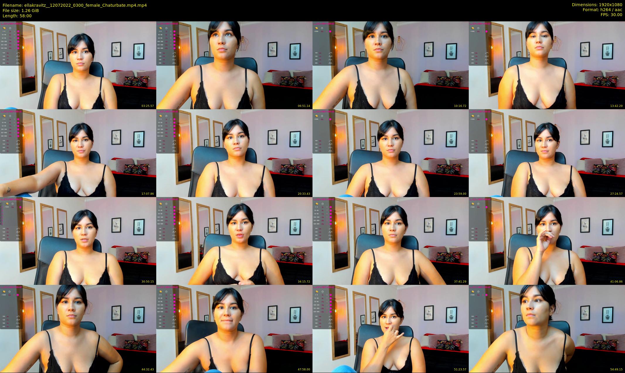 ellakravitz_ — 58 minute Chaturbate female cam show recording, 1080p, Jul 12, 2022