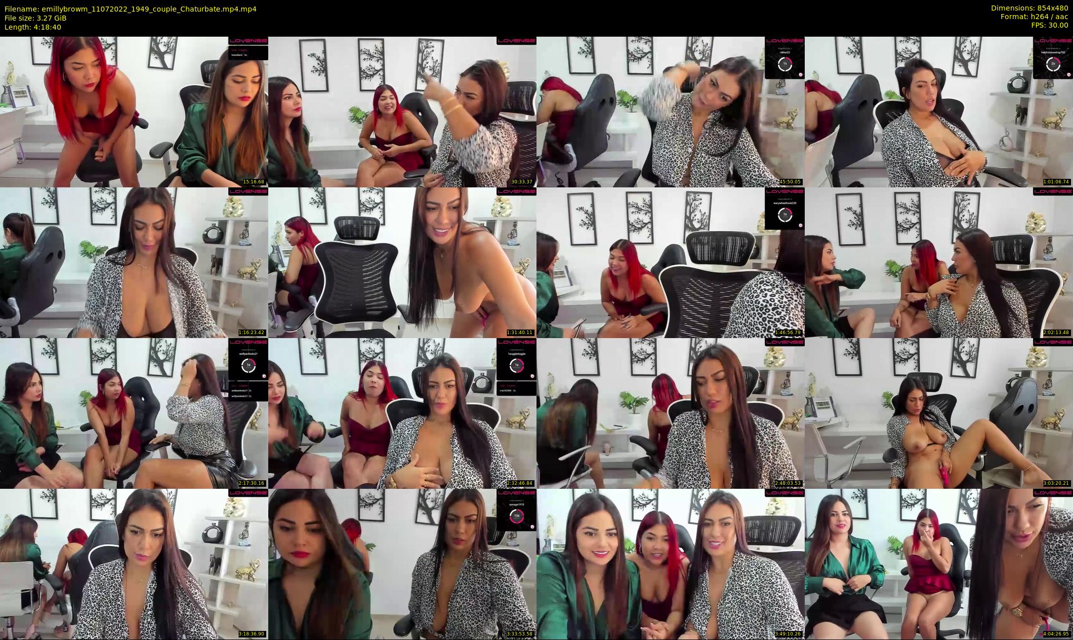 emillybrowm — 259 minute Chaturbate couple cam show recording, 480p, Jul 11, 2022