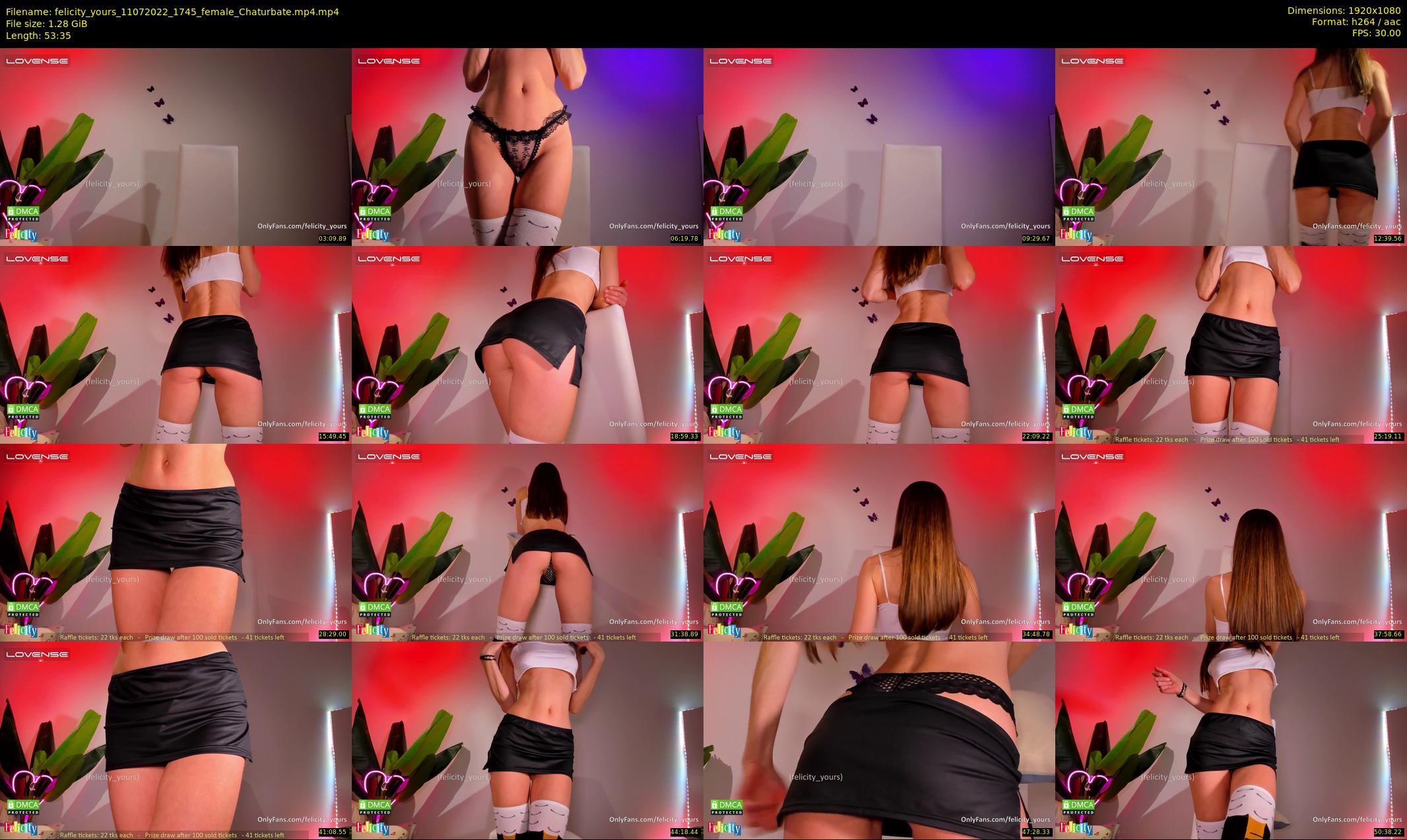 felicity_yours — 54 minute Chaturbate female cam show recording, 1080p, Jul 11, 2022