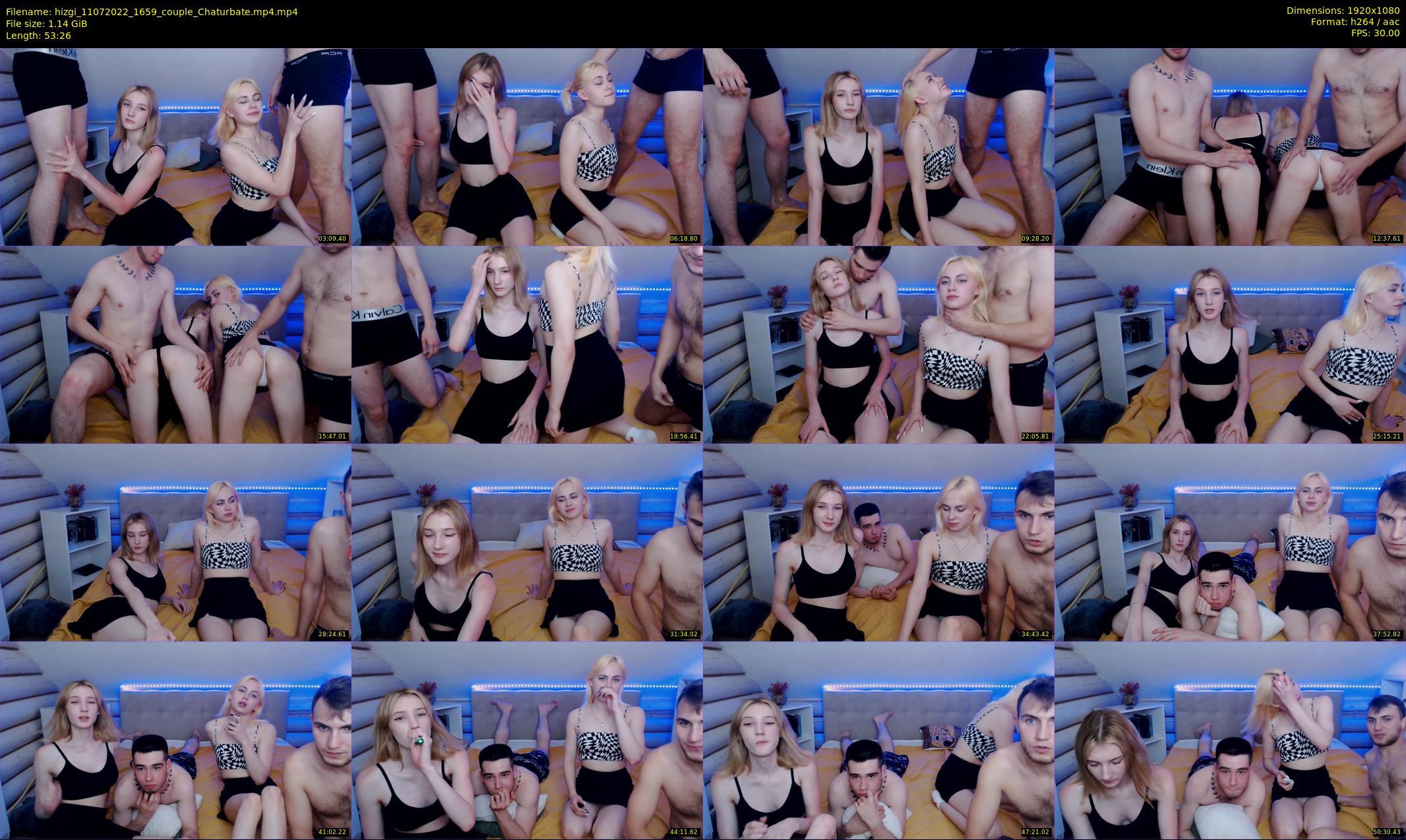 hizgi — 54 minute Chaturbate couple cam show recording, 1080p, Jul 11, 2022