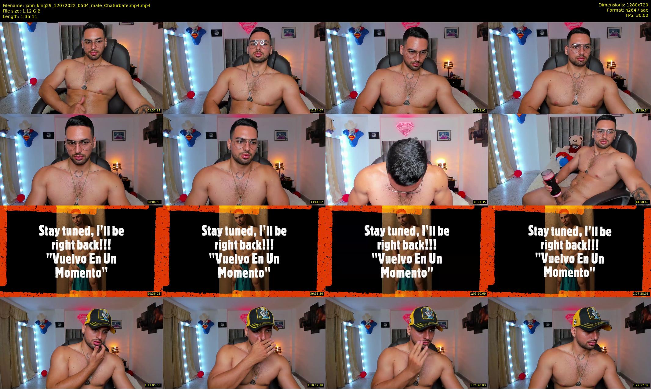 john_king29 — 96 minute Chaturbate male cam show recording, 720p, Jul 12, 2022