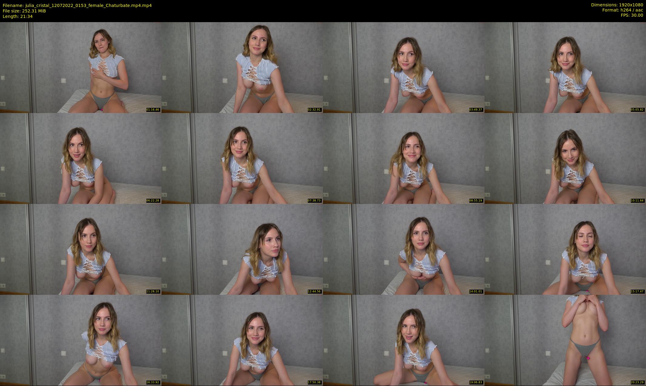 julia_cristal — 22 minute Chaturbate female cam show recording, 1080p, Jul 12, 2022
