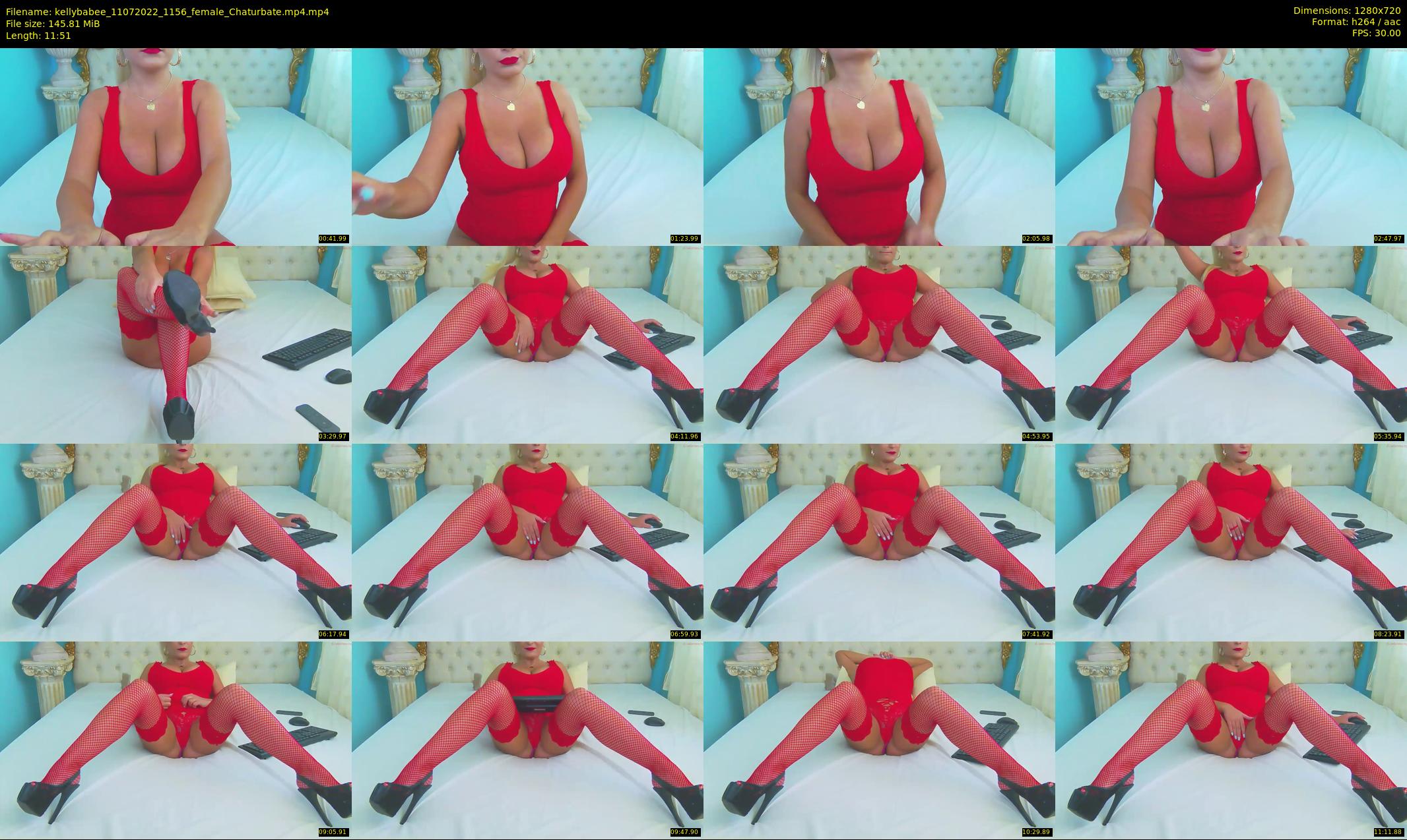 kellybabee — 12 minute Chaturbate female cam show recording, 720p, Jul 11, 2022