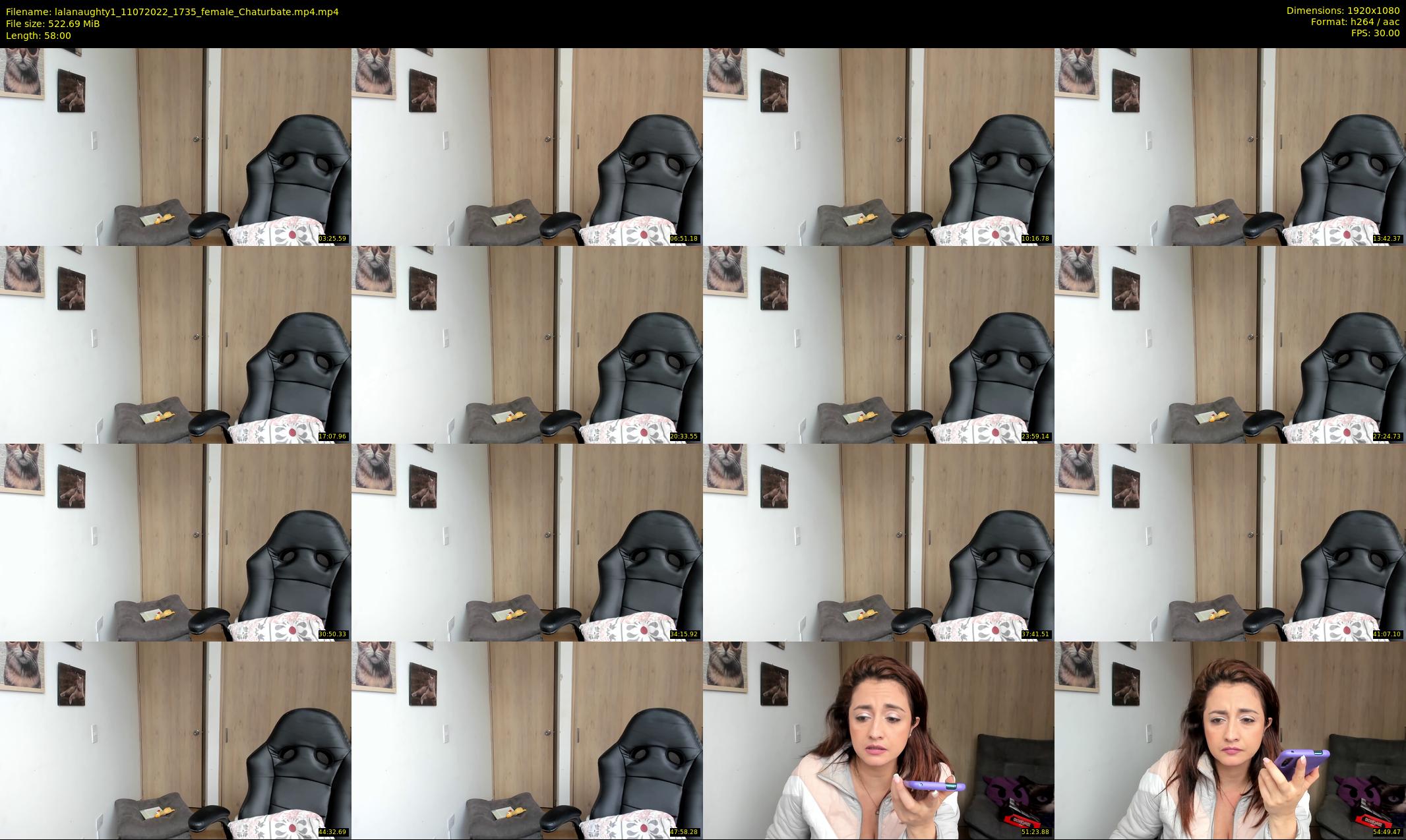 lalanaughty1 — 58 minute Chaturbate female cam show recording, 1080p, Jul 11, 2022
