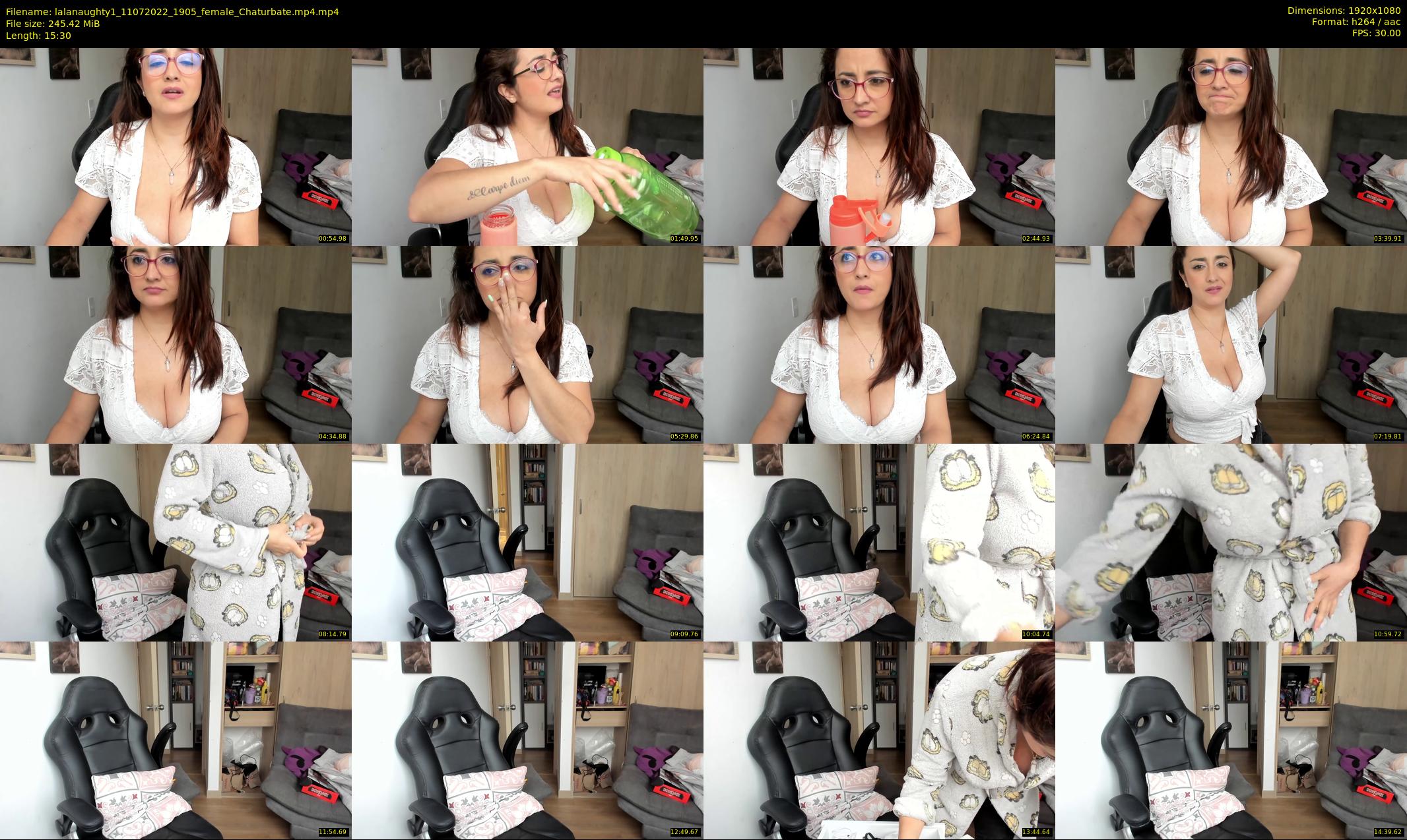 lalanaughty1 — 16 minute Chaturbate female cam show recording, 1080p, Jul 11, 2022