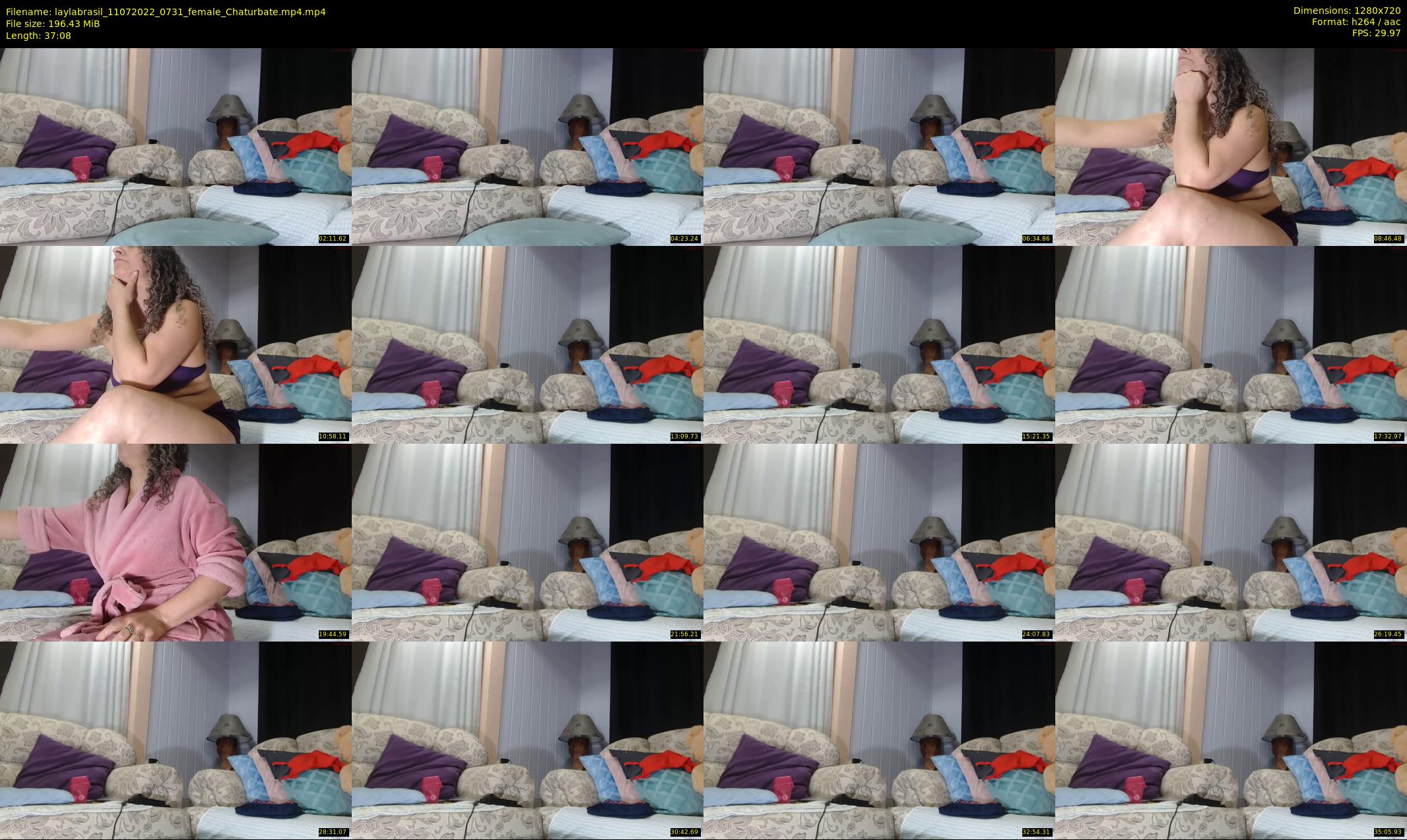 laylabrasil — 38 minute Chaturbate female cam show recording, 720p, Jul 11, 2022