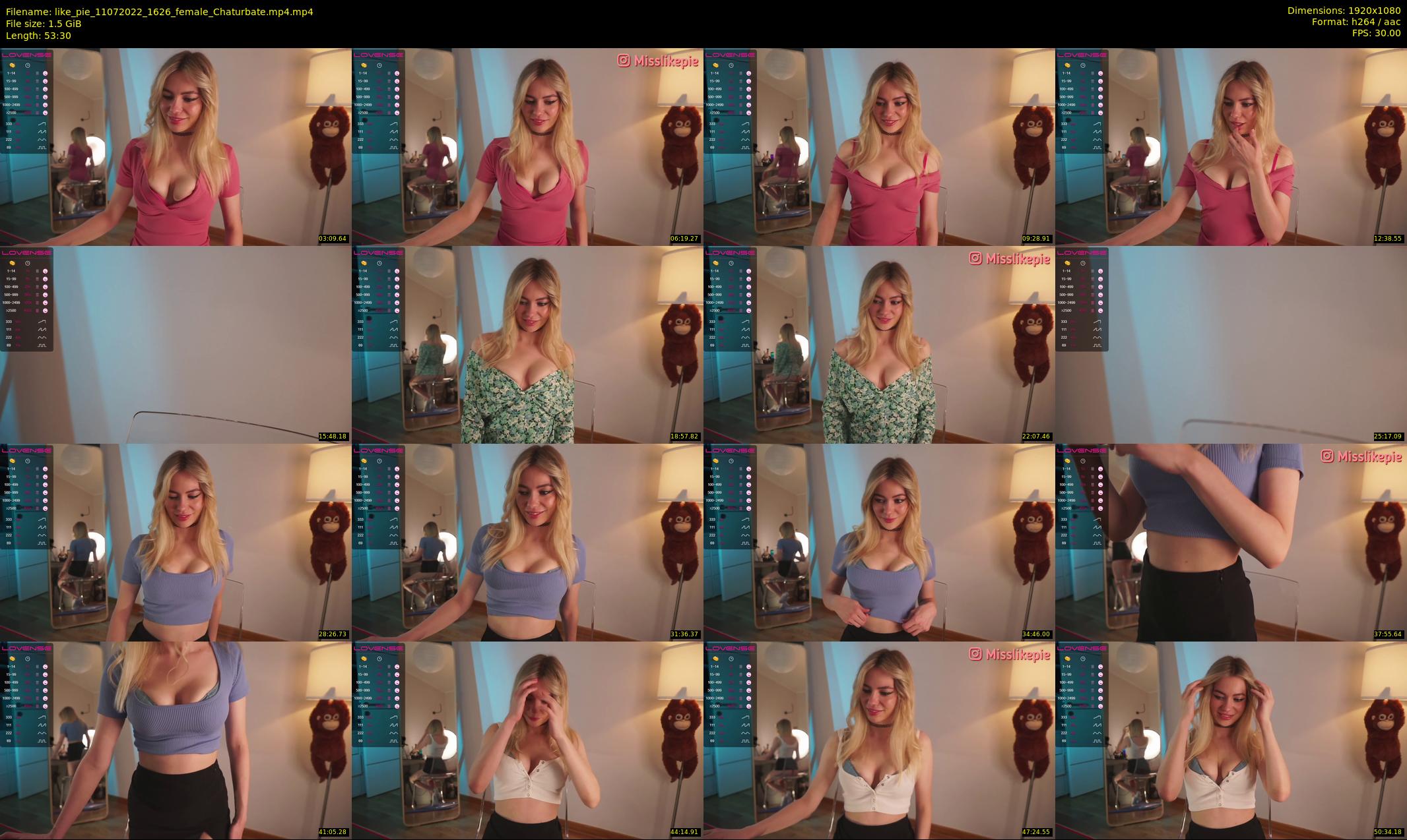 like_pie — 54 minute Chaturbate couple cam show recording, 1080p, Jul 11, 2022