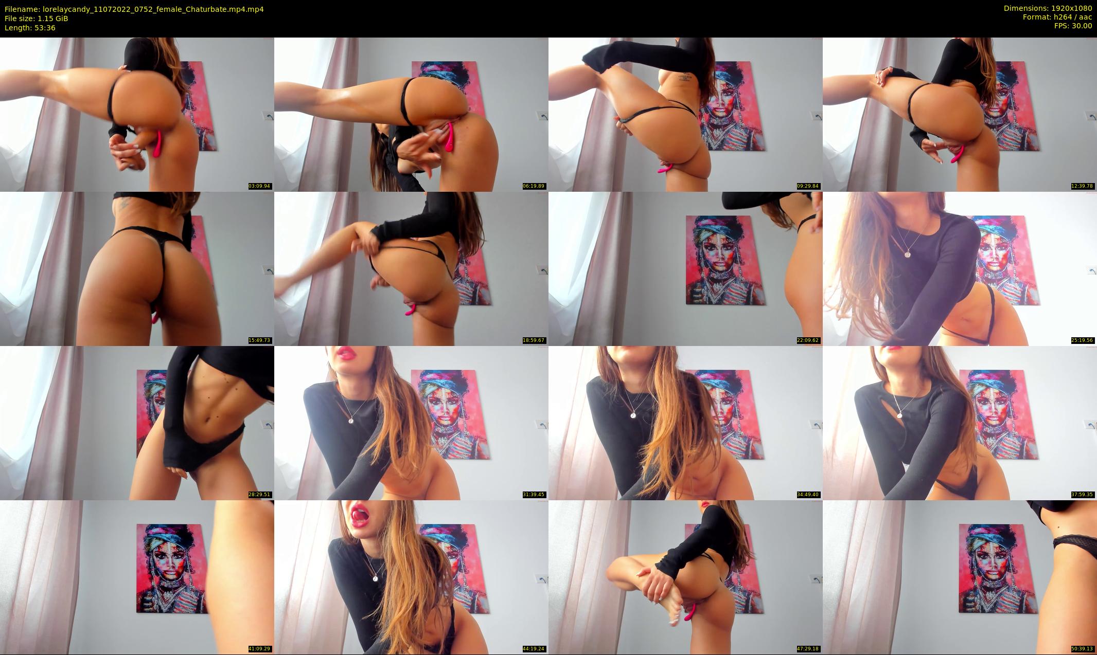 lorelaycandy — 54 minute Chaturbate female cam show recording, 1080p, Jul 11, 2022