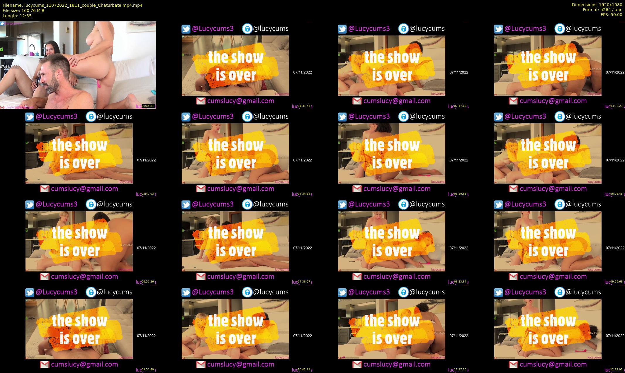 lucycums — 13 minute Chaturbate couple cam show recording, 1080p, Jul 11, 2022