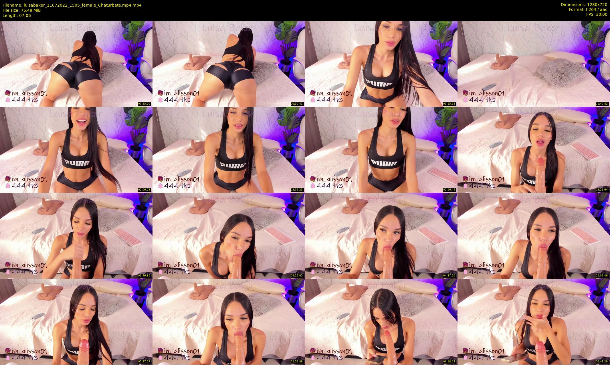 luisabaker — 8 minute Chaturbate female cam show recording, 720p, Jul 11, 2022
