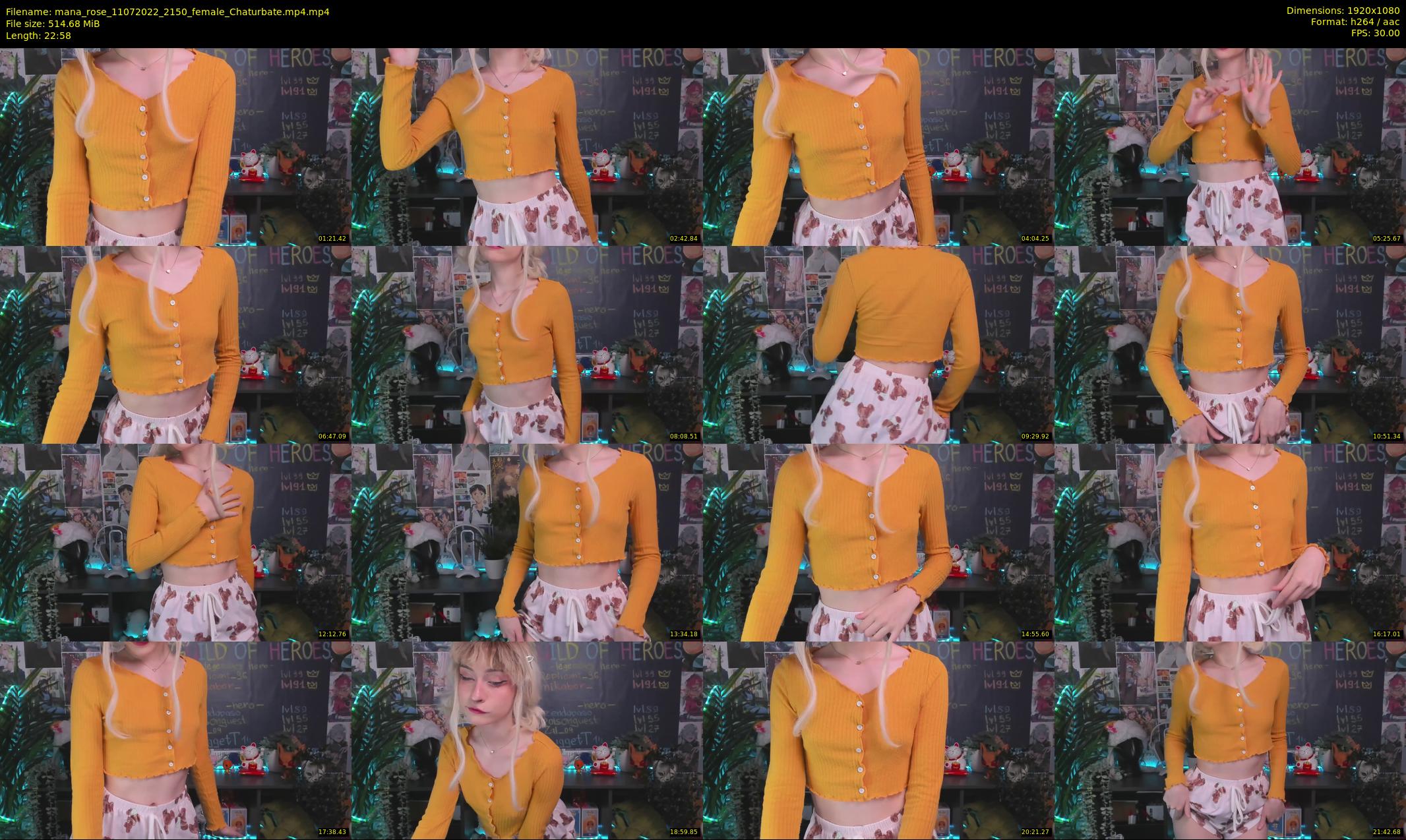 mana_rose — 23 minute Chaturbate female cam show recording, 1080p, Jul 11, 2022