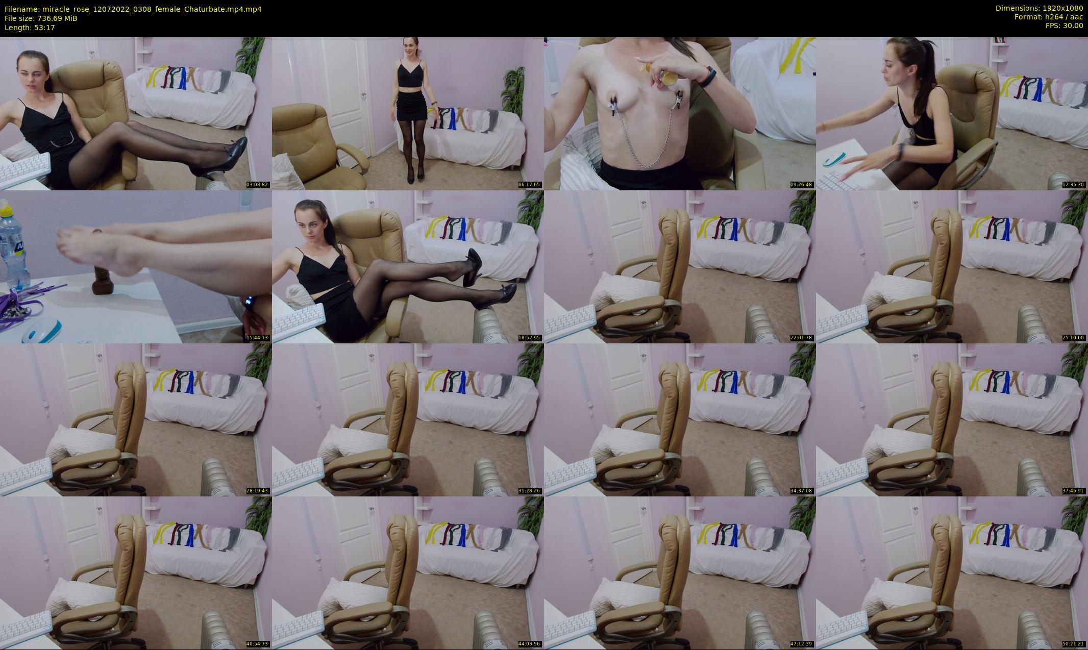 miracle_rose — 54 minute Chaturbate female cam show recording, 1080p, Jul 12, 2022