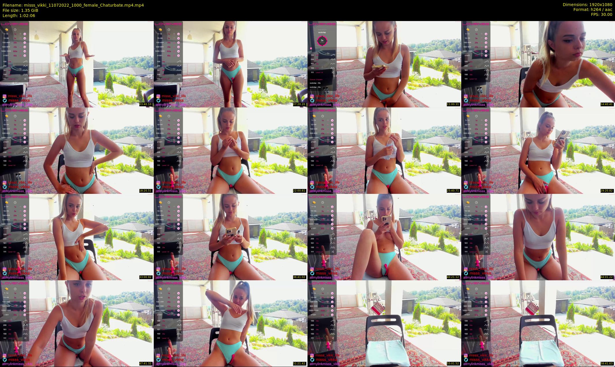 misss_vikki — 63 minute Chaturbate female cam show recording, 1080p, Jul 11, 2022