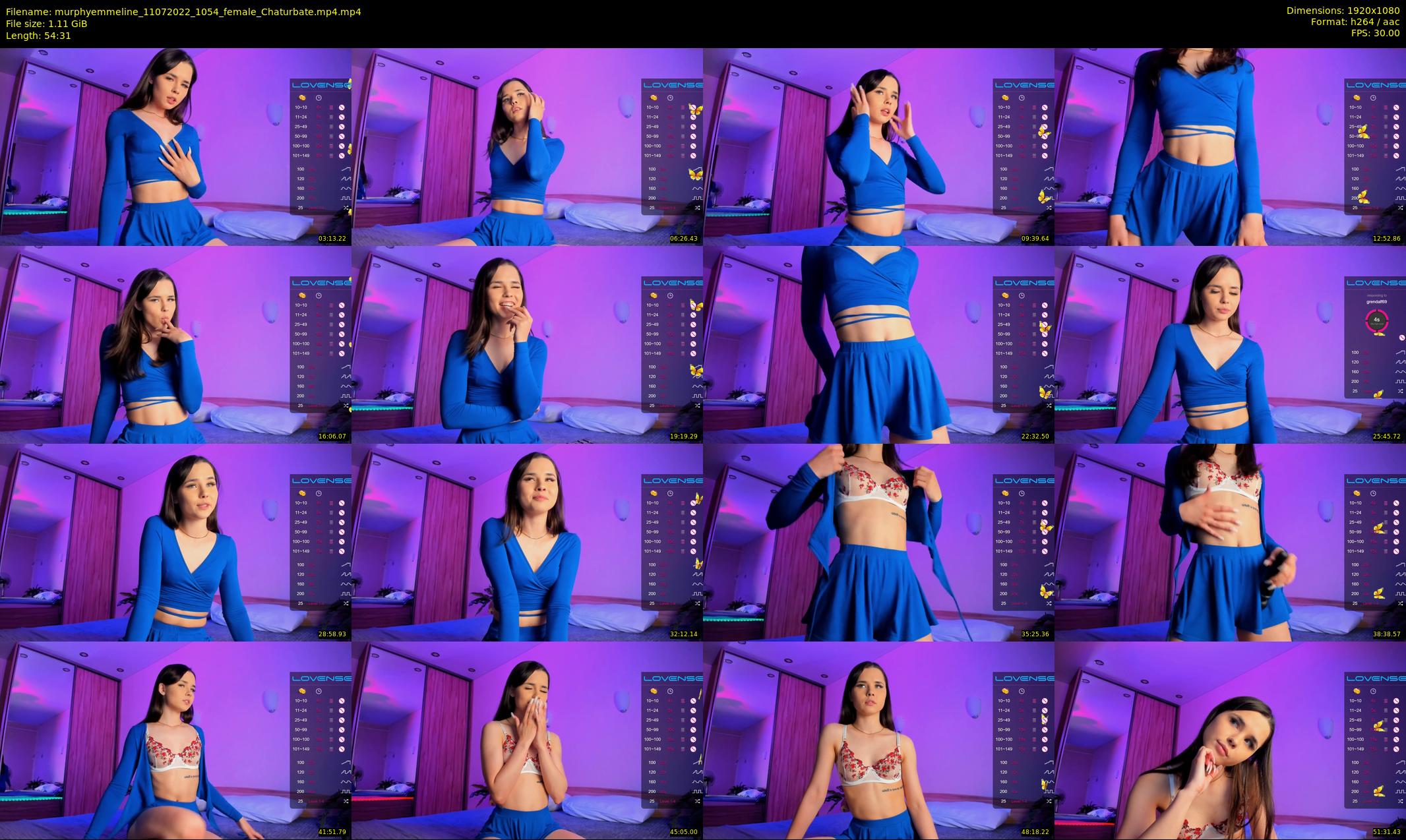 murphyemmeline — 55 minute Chaturbate female cam show recording, 1080p, Jul 11, 2022