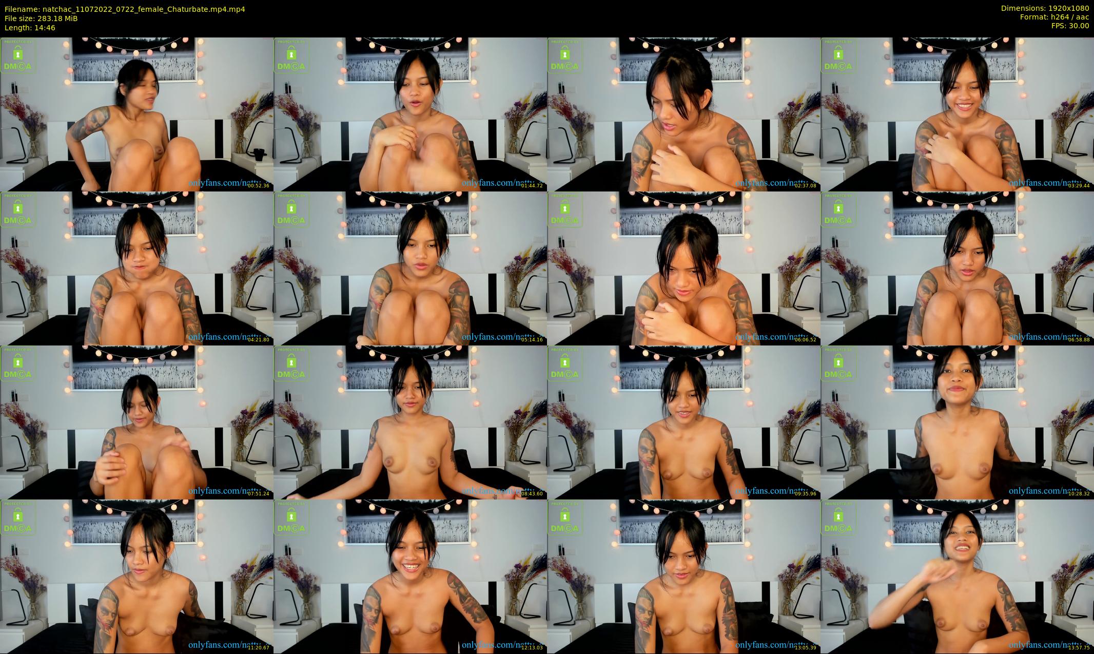 natchac — 15 minute Chaturbate female cam show recording, 1080p, Jul 11, 2022