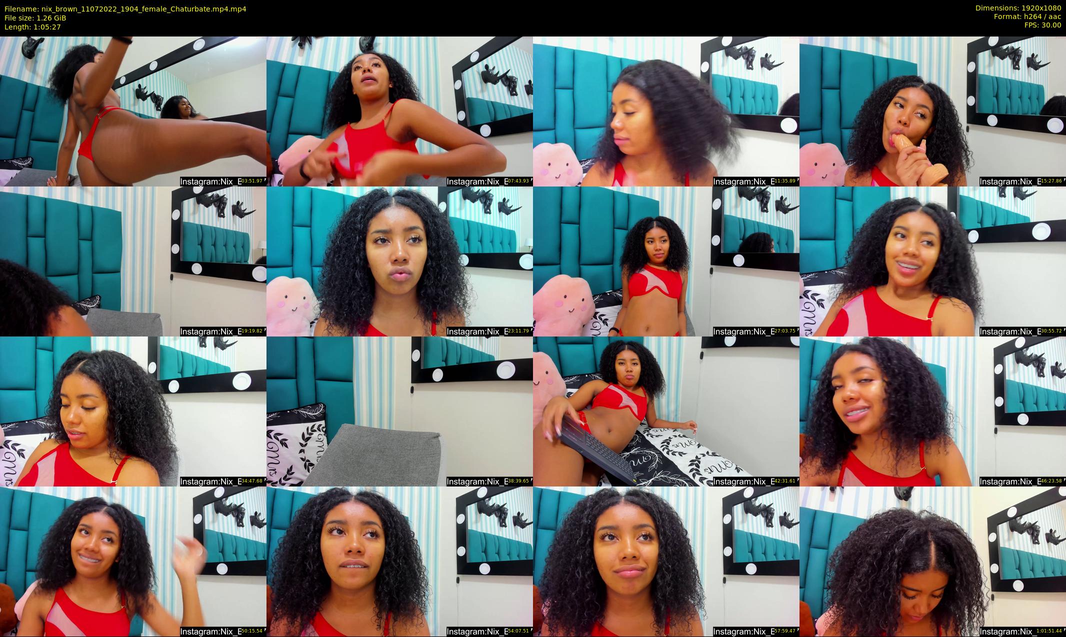 nix_brown — 66 minute Chaturbate female cam show recording, 1080p, Jul 11, 2022