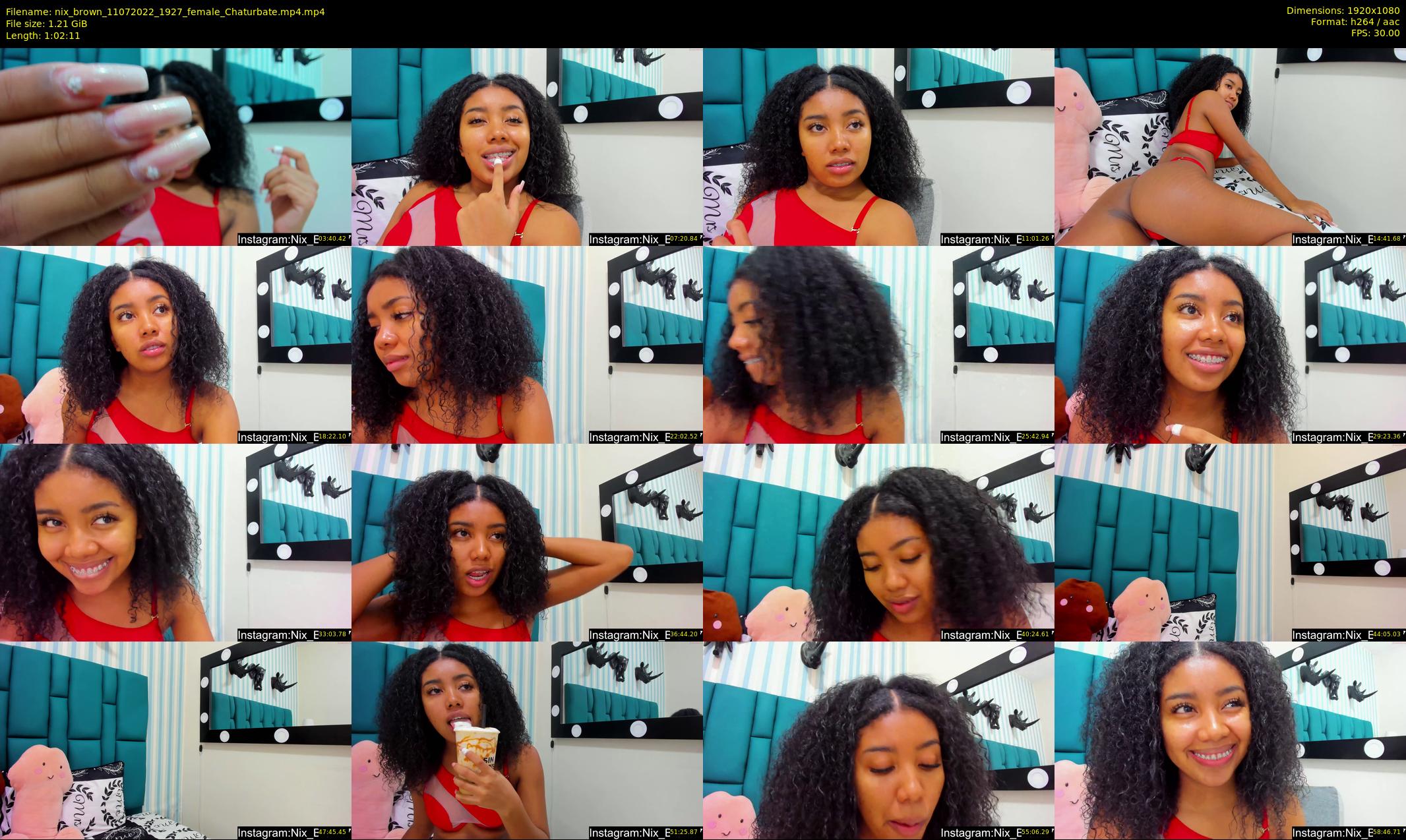 nix_brown — 63 minute Chaturbate female cam show recording, 1080p, Jul 11, 2022