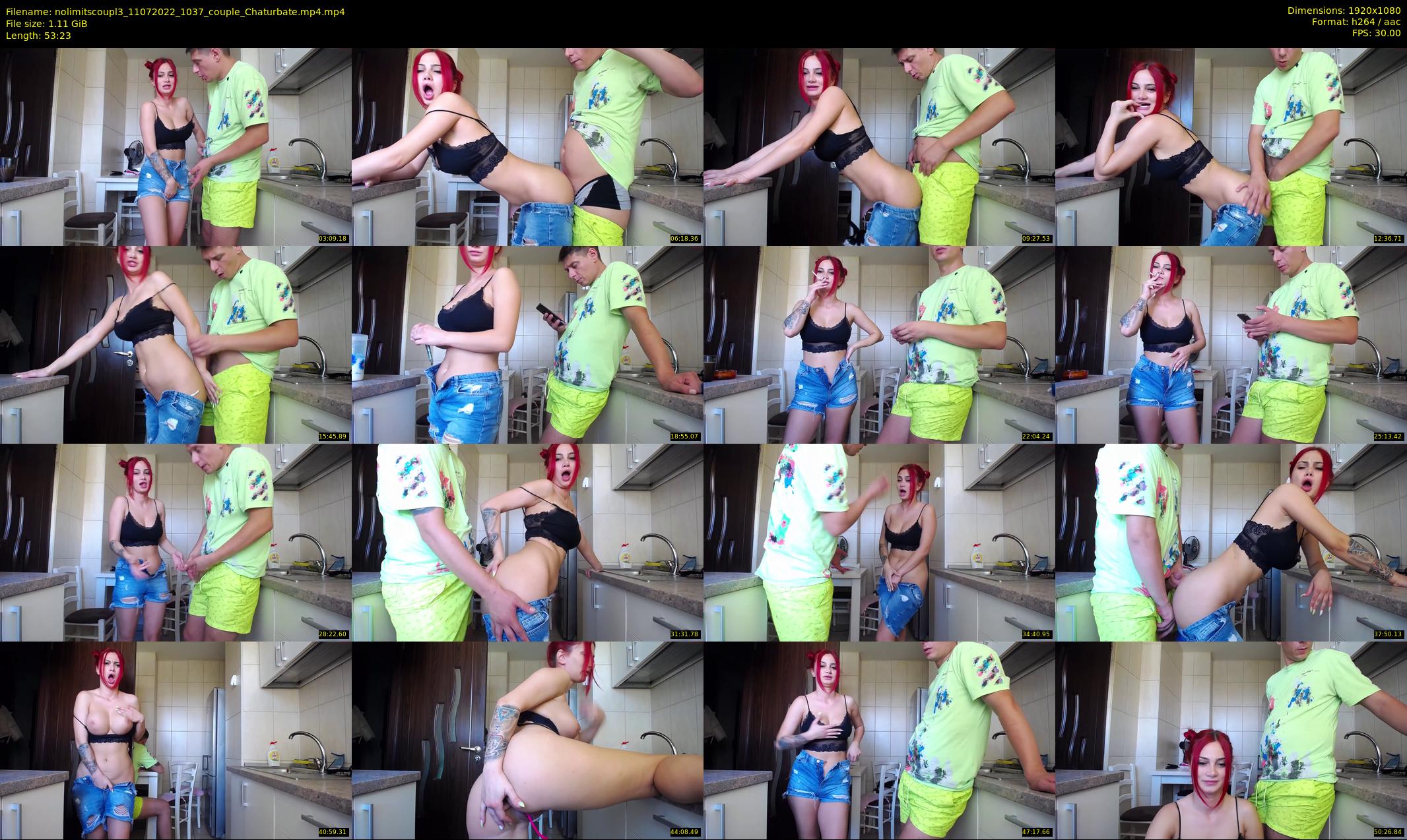nolimitscoupl3 — 54 minute Chaturbate couple cam show recording, 1080p, Jul 11, 2022