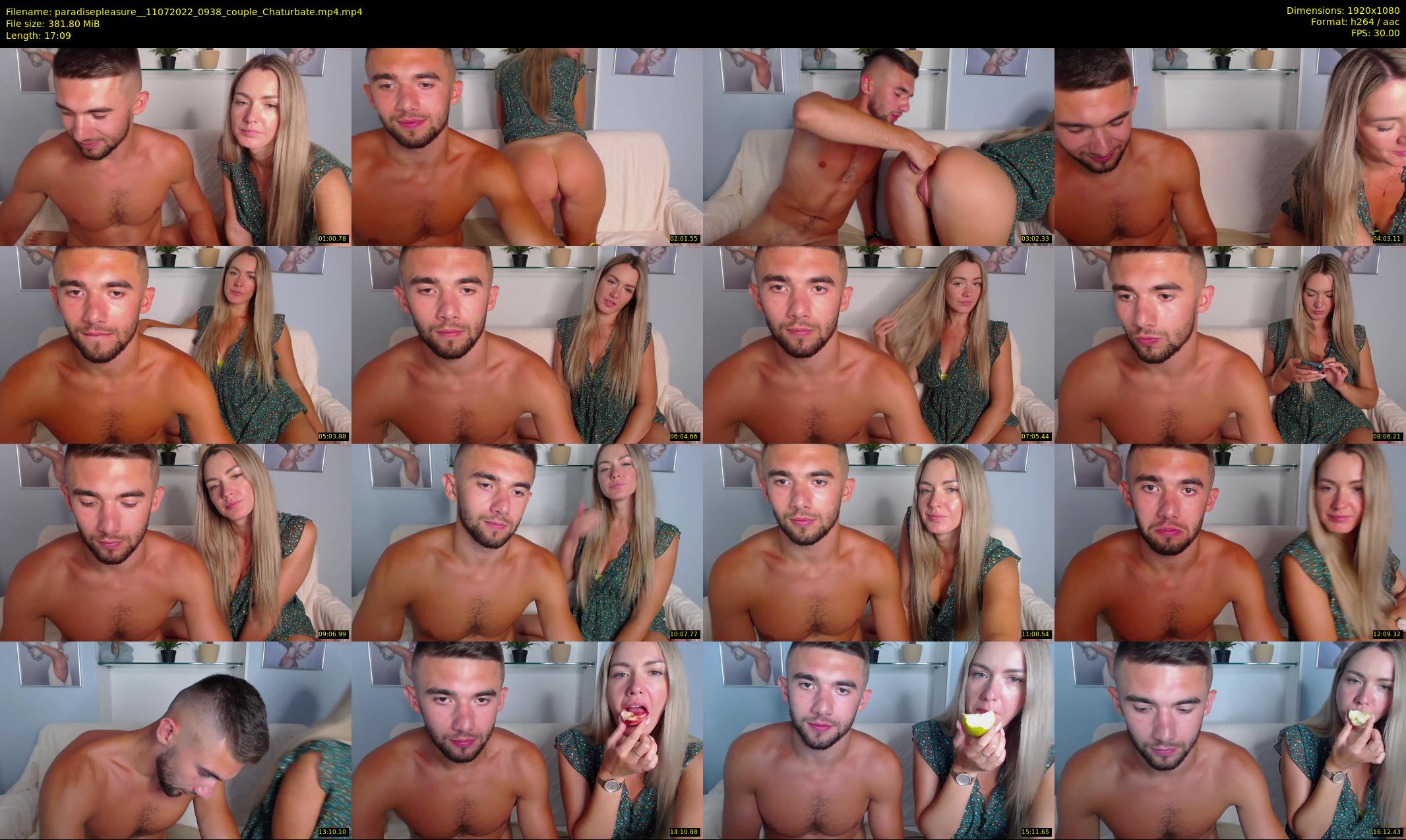 paradisepleasure_ — 18 minute Chaturbate couple cam show recording, 1080p, Jul 11, 2022