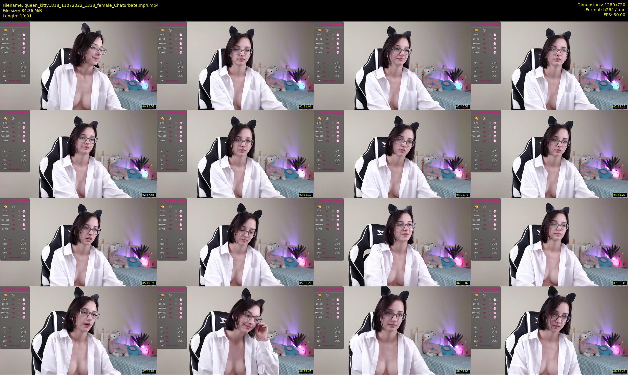queen_kitty1818 — 11 minute Chaturbate female cam show recording, 720p, Jul 11, 2022