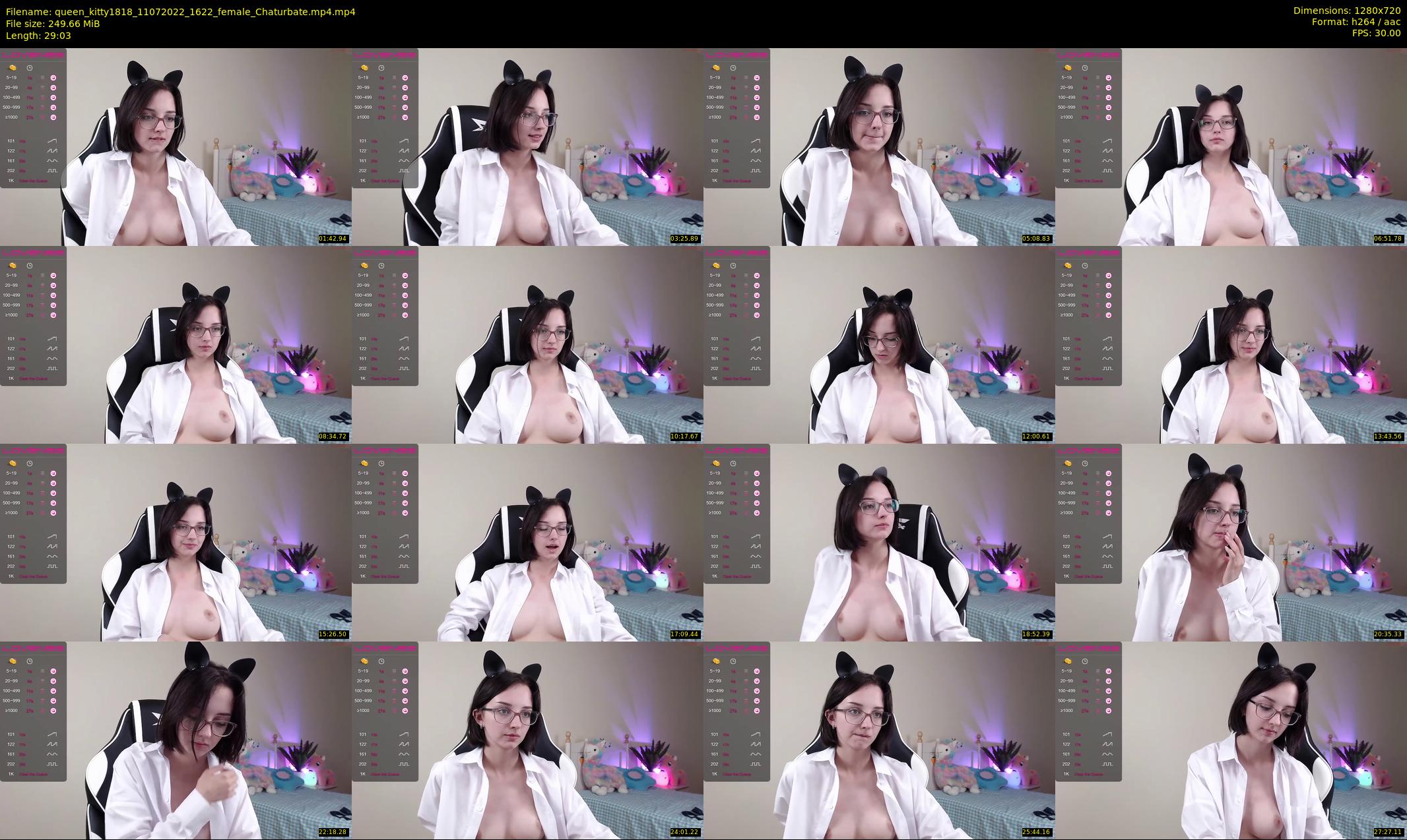 queen_kitty1818 — 30 minute Chaturbate female cam show recording, 720p, Jul 11, 2022