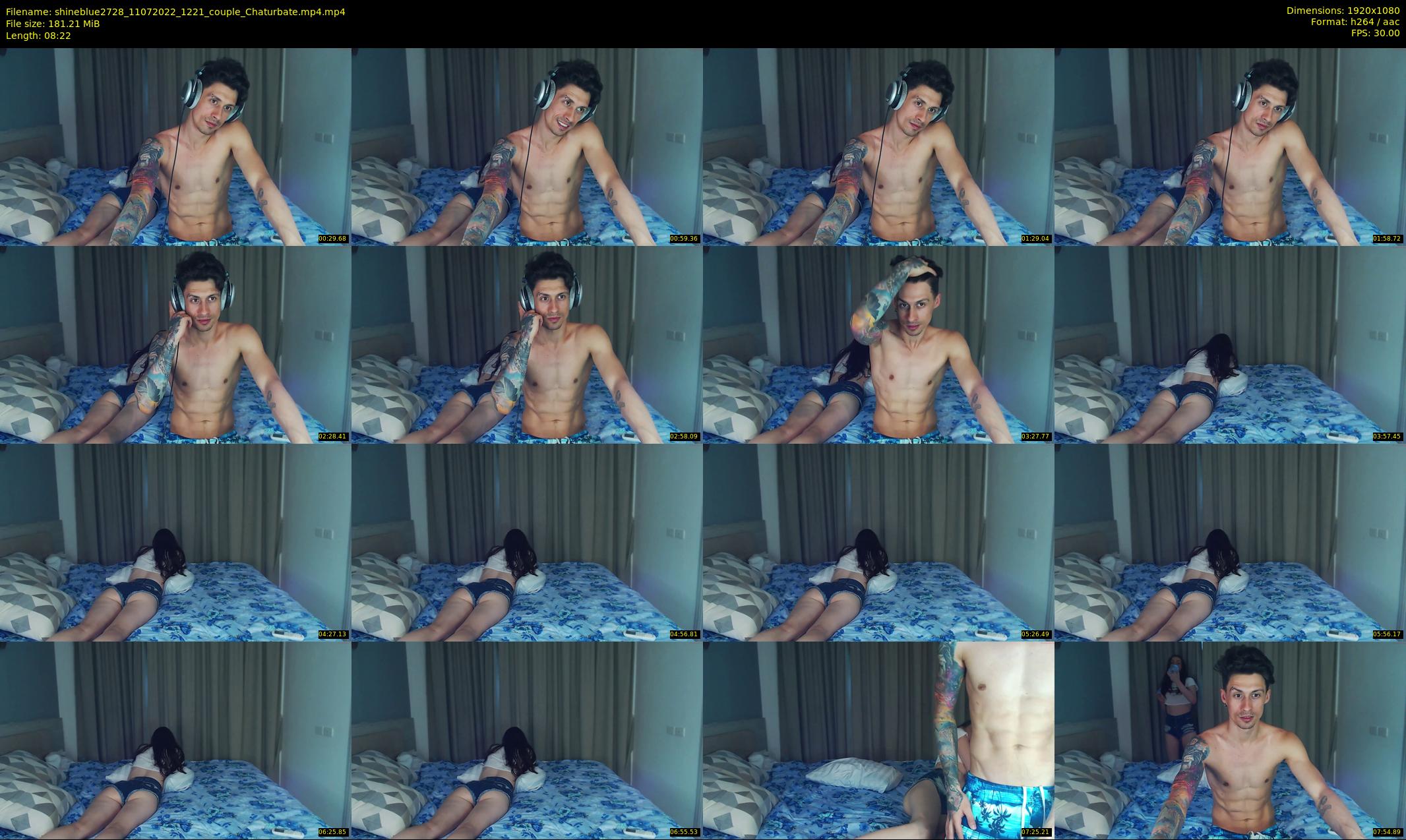 shineblue2728 — 9 minute Chaturbate couple cam show recording, 1080p, Jul 11, 2022