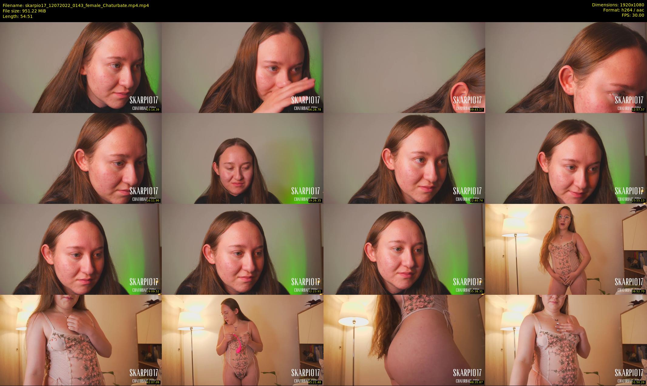 skarpio17 — 55 minute Chaturbate female cam show recording, 1080p, Jul 12, 2022
