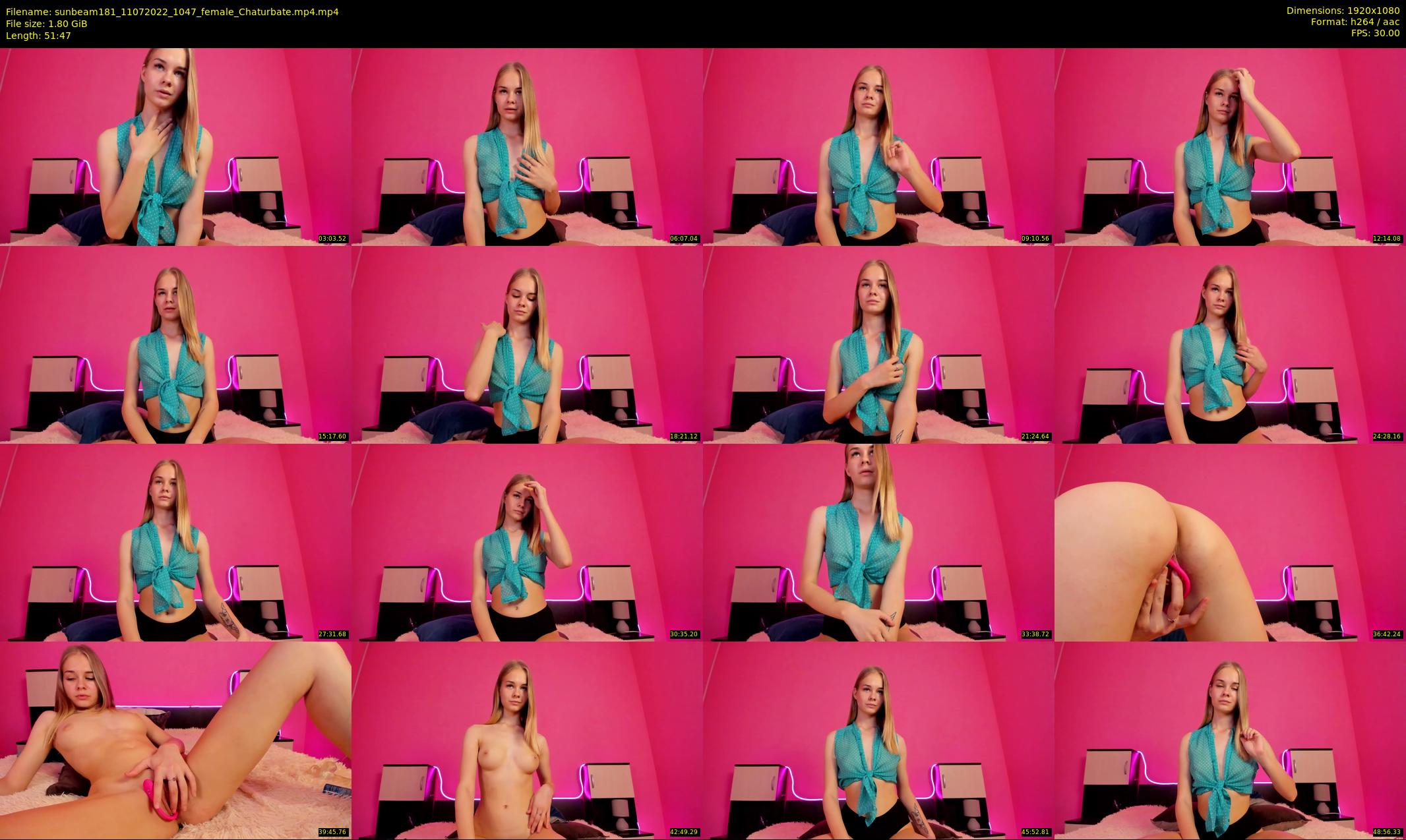 sunbeam181 — 52 minute Chaturbate female cam show recording, 1080p, Jul 11, 2022