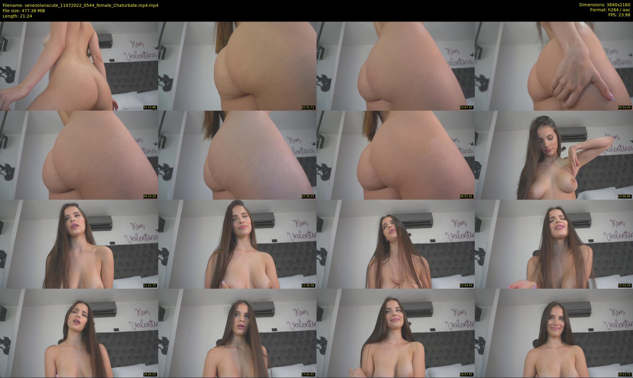 venezolanacute — 22 minute Chaturbate female cam show recording, 4K, Jul 11, 2022