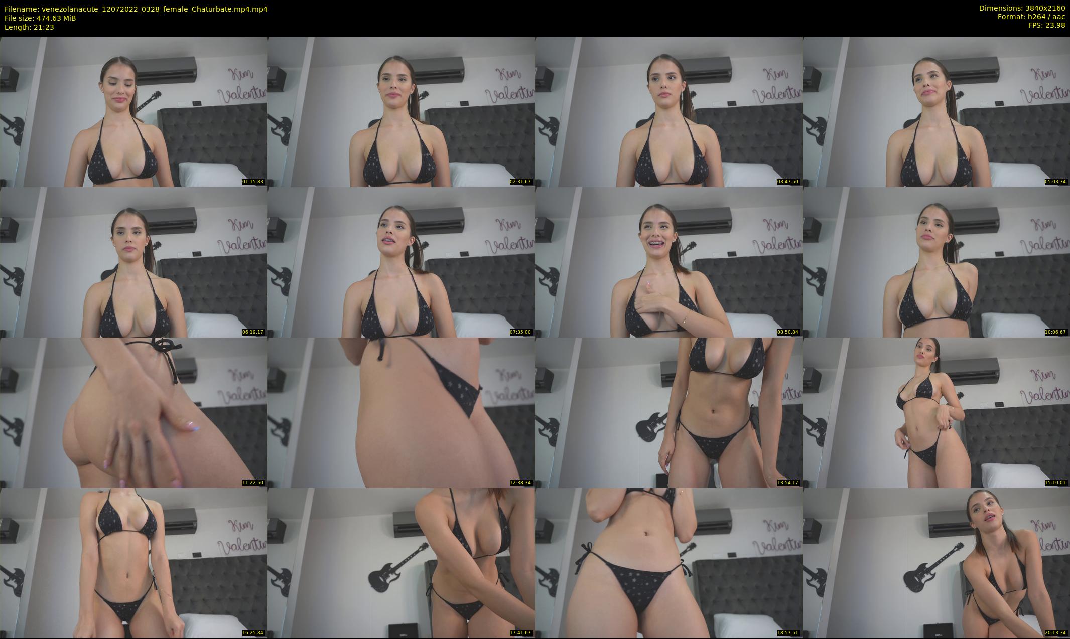 venezolanacute — 22 minute Chaturbate female cam show recording, 4K, Jul 12, 2022
