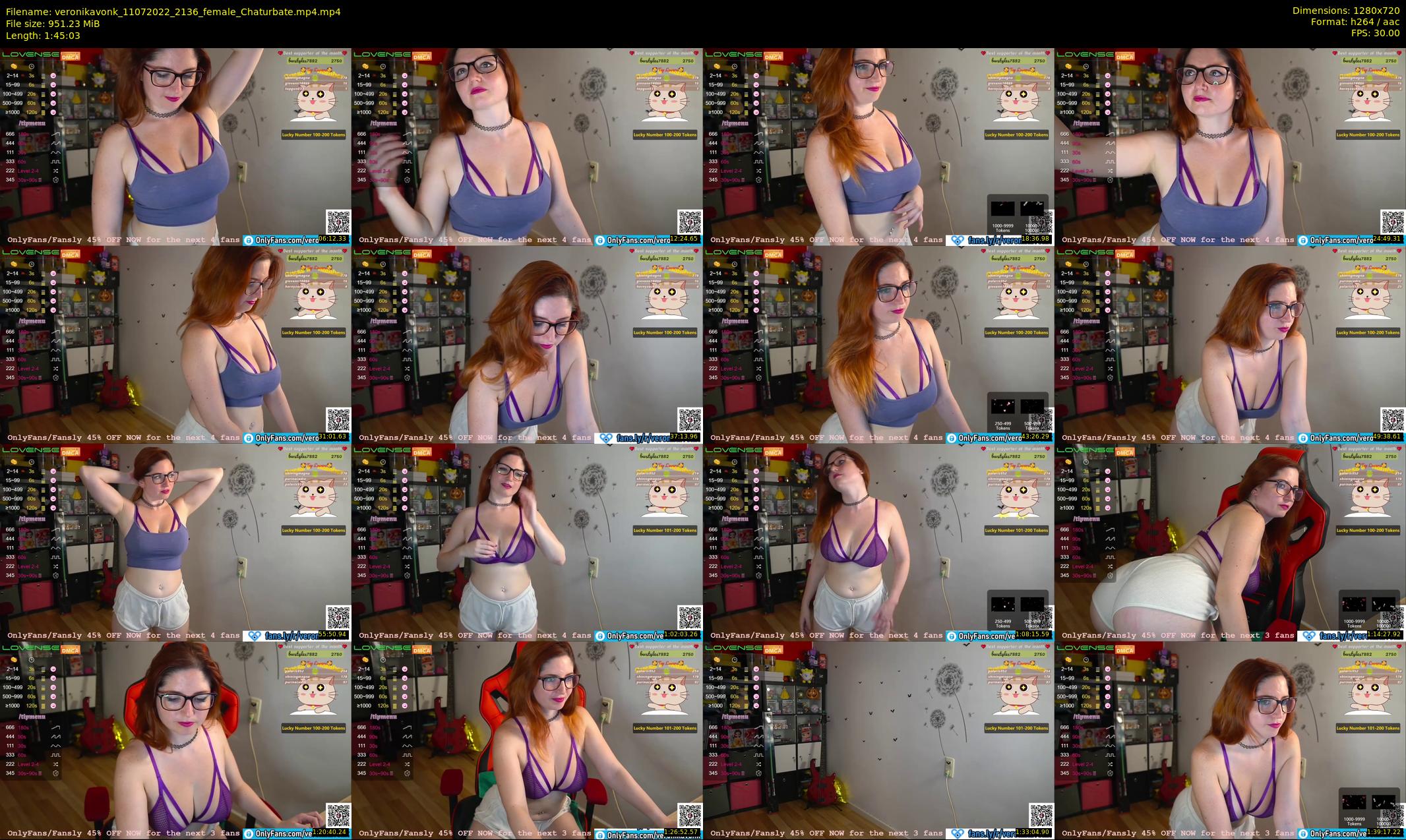 veronikavonk — 106 minute Chaturbate female cam show recording, 720p, Jul 11, 2022