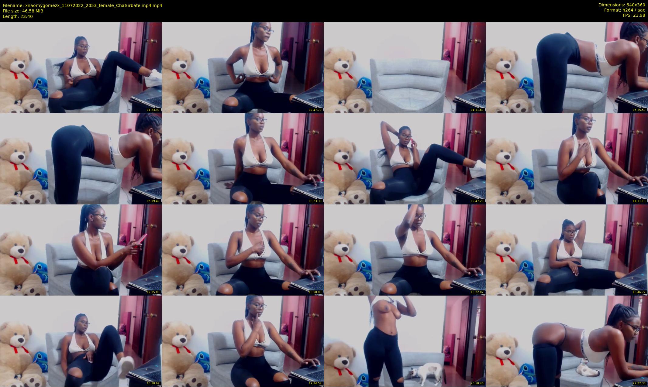 xnaomygomezx — 24 minute Chaturbate female cam show recording, 360p, Jul 11, 2022
