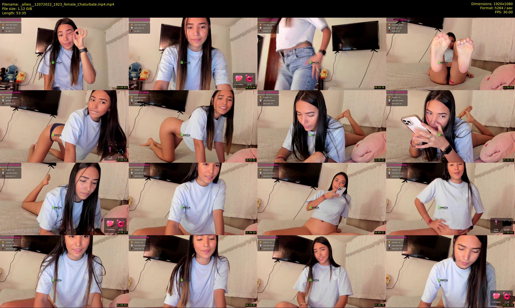 _alliex_ — 54 minute Chaturbate female cam show recording, 1080p, Jul 12, 2022
