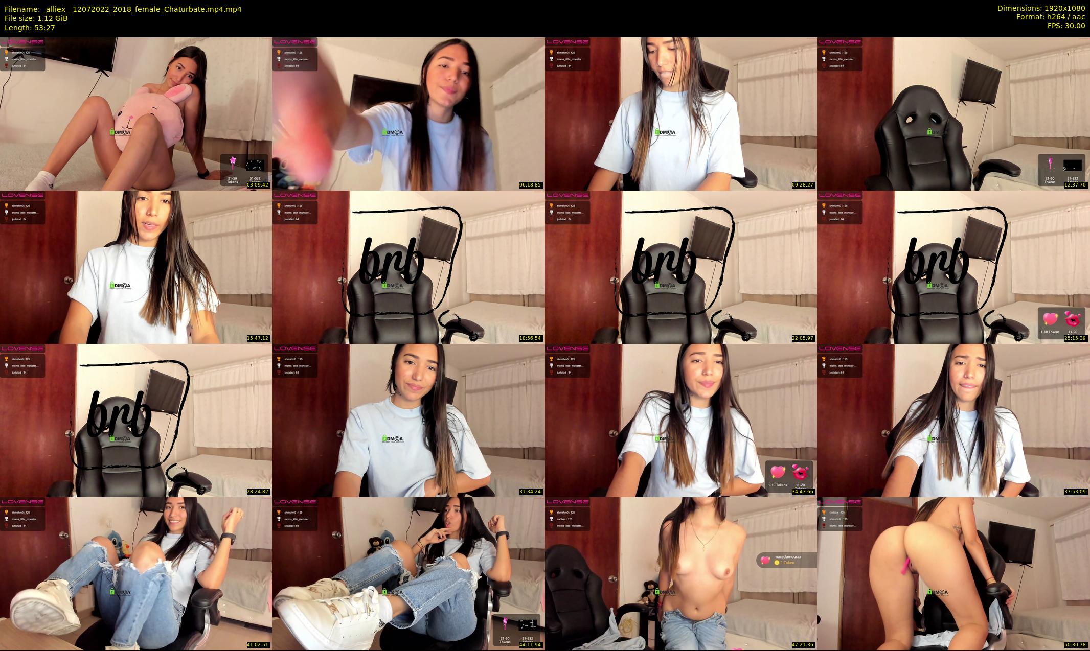 _alliex_ — 54 minute Chaturbate female cam show recording, 1080p, Jul 12, 2022