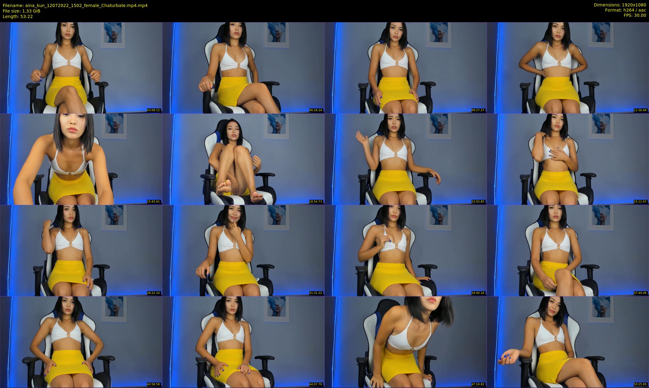 aina_kun — 54 minute Chaturbate female cam show recording, 1080p, Jul 12, 2022