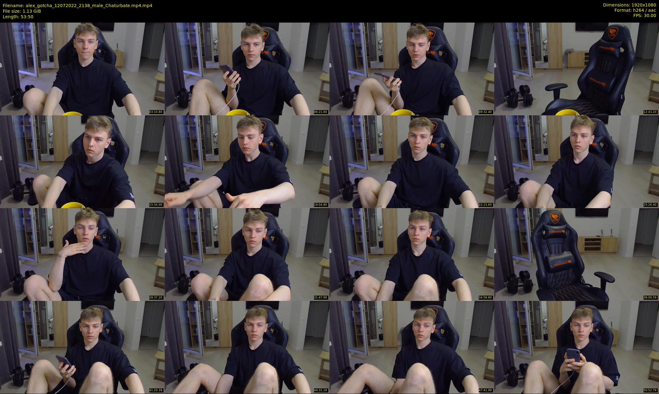 alex_gotcha — 54 minute Chaturbate male cam show recording, 1080p, Jul 12, 2022